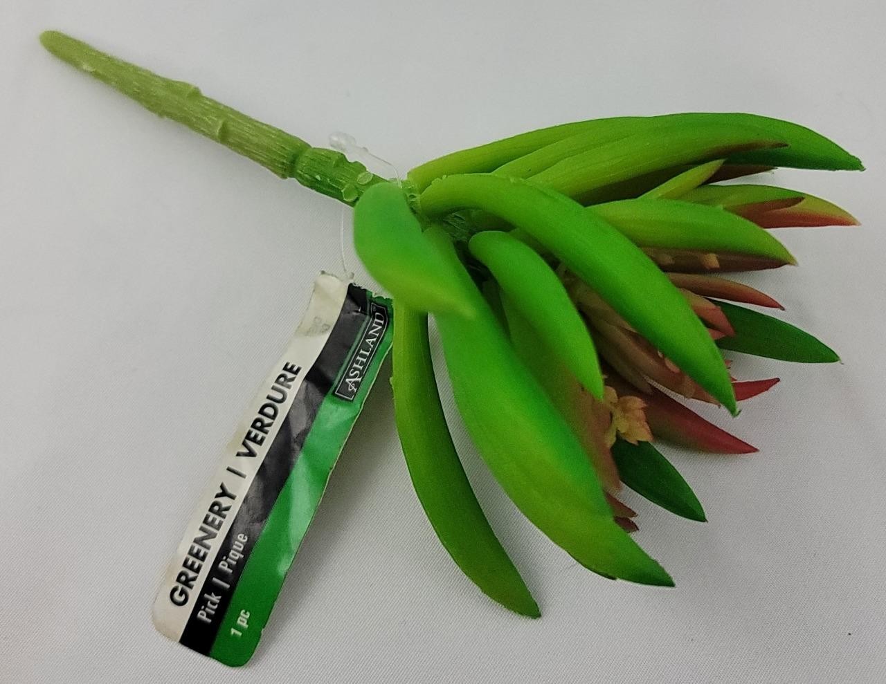 Ashland Floral Pick Green Red Leaf New 6 in Flowers