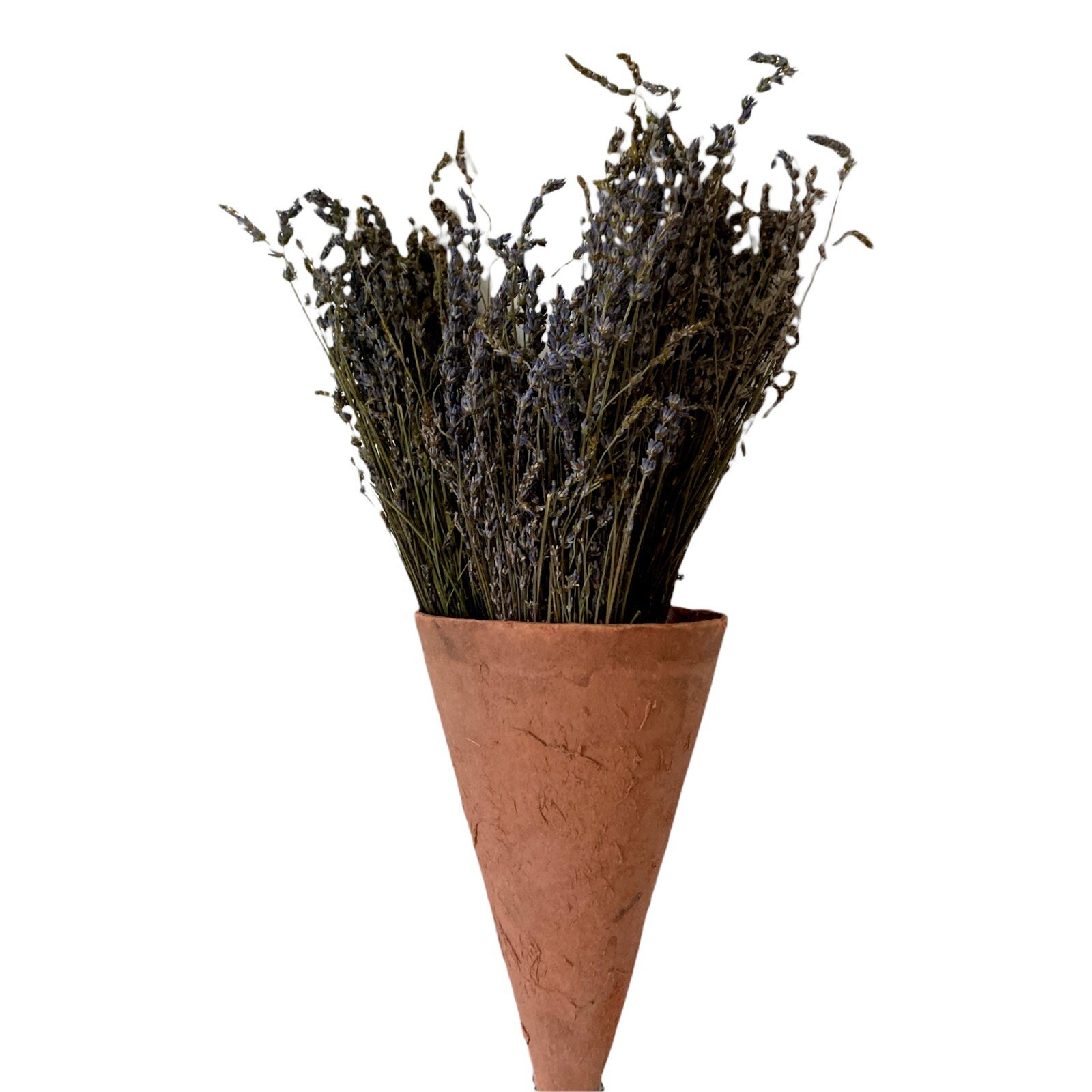 French Flower Stall Vintage Fiber Cone Bouquet Holder