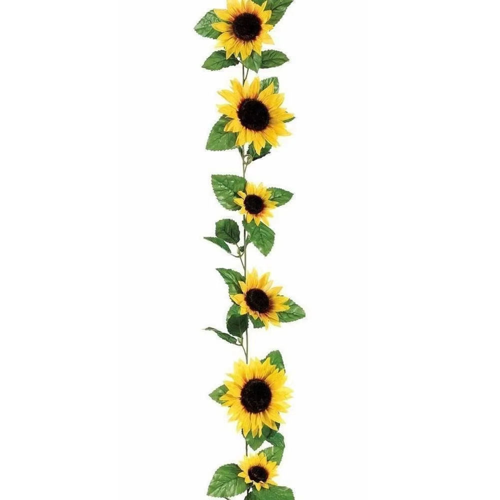 1/2/5PCS Artificial Sunflower Garland 260cm Wedding Floral Vine Decoration