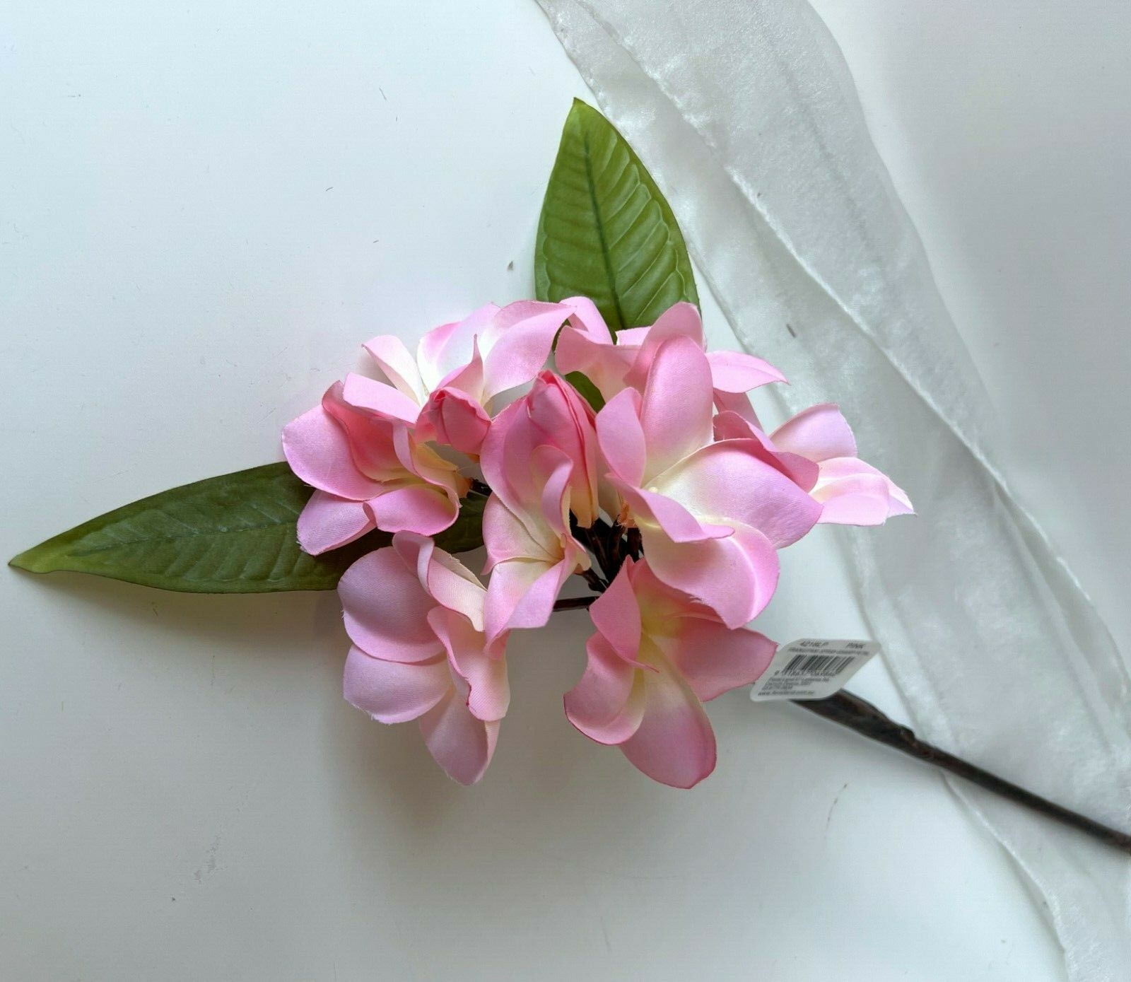 Artificial Frangipani Stem Pink Tropical Frangipanies DIY Arrangement flowers