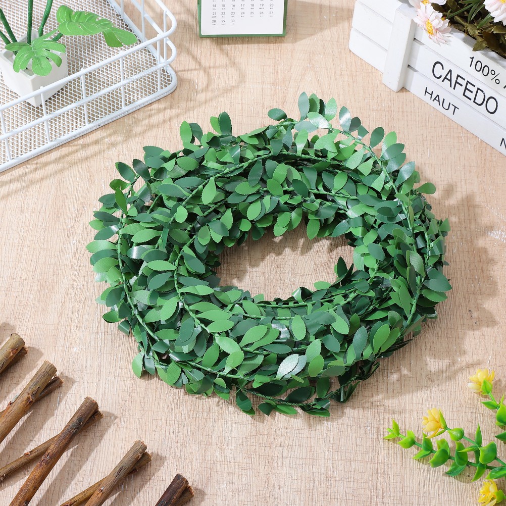 Natural Look Green Leaves Vine Garland for Floral Headbands and Event Decorating
