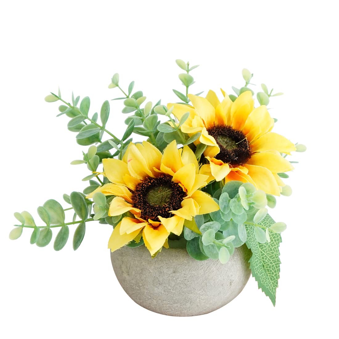 Rose in Pot Decor Potted Artificial Flowers Mini Plants Faux Flowers Indoor S…