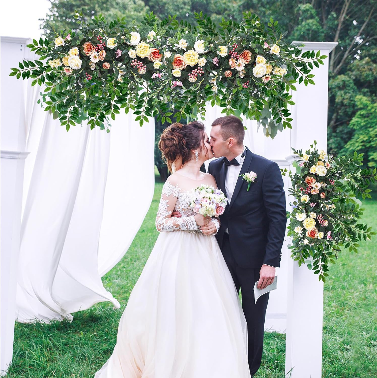 30 Bundles Faux Greenery Stems for Wedding Decor, Centerpieces & Home Use
