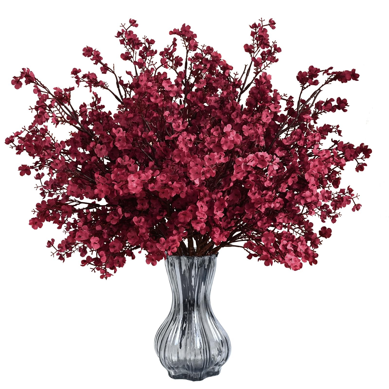 6Pcs Fake Flowers Babys Breath Silk Artificial Flowers Gypsophila Bouquets Bu…