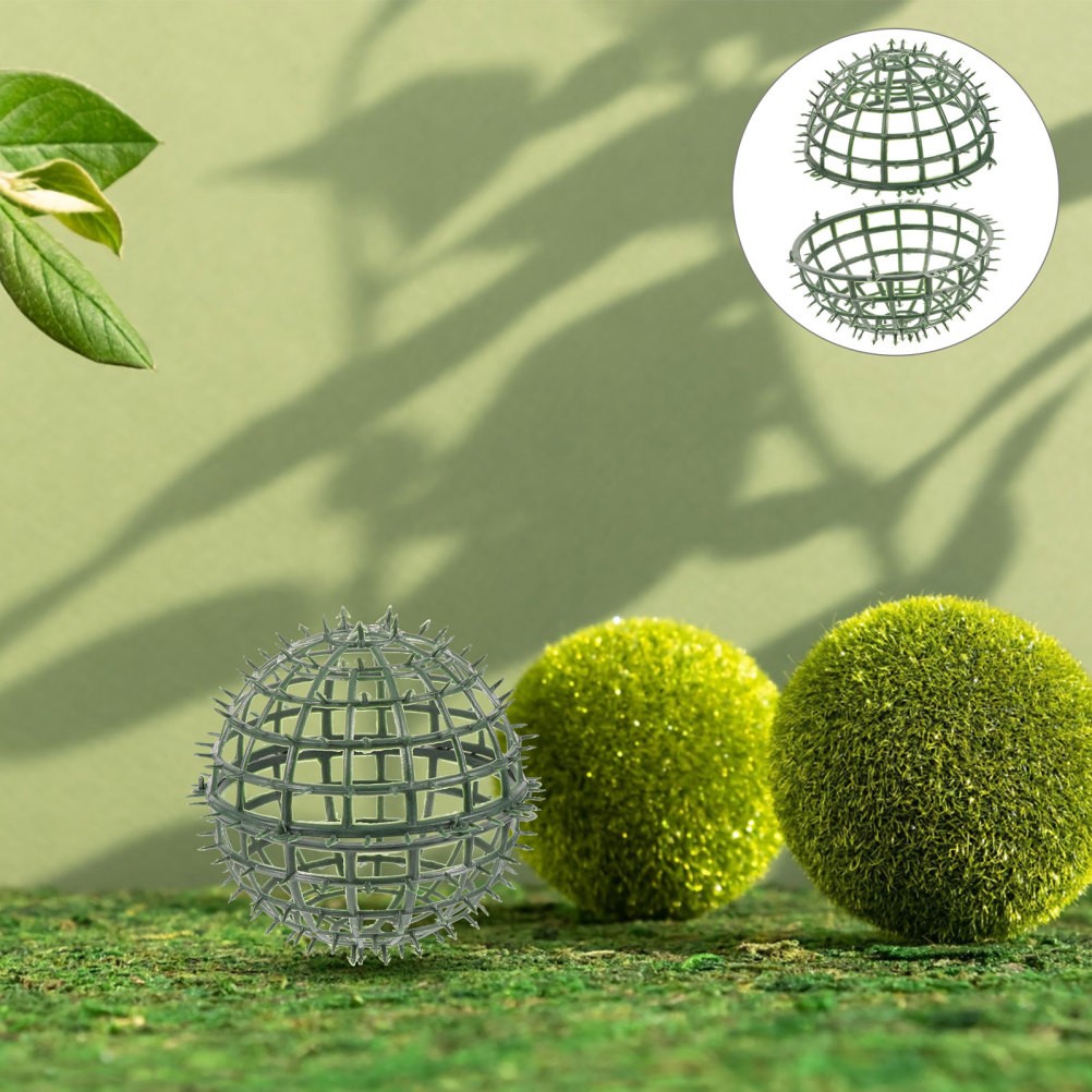 4Pcs Reusable Plastic Artificial Plant Ball Support Cage for Flower Arrangement