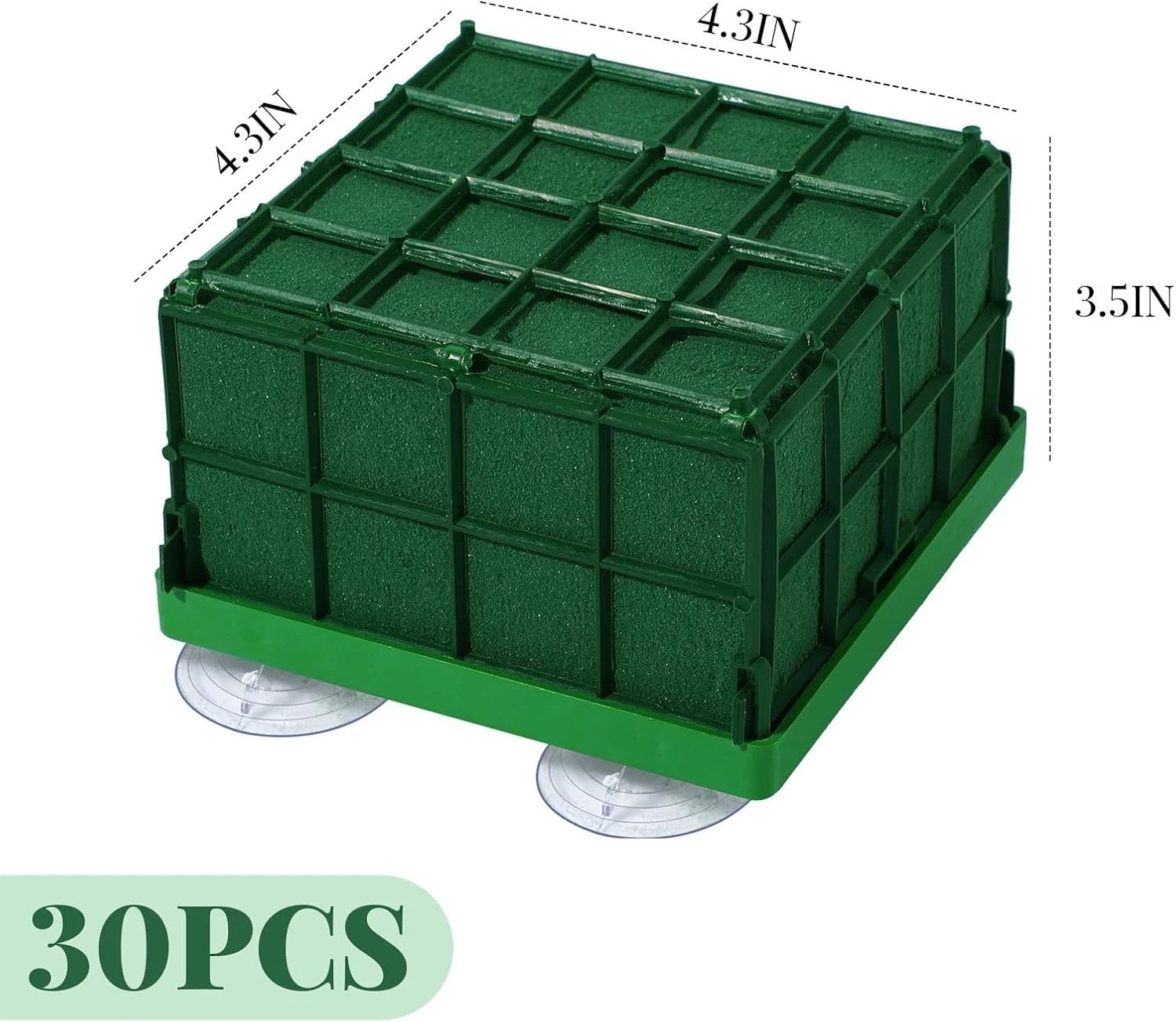 Durable 16pc Floral Foam Cages – Modern Square Metal, 4.3″ for Fresh Flowers
