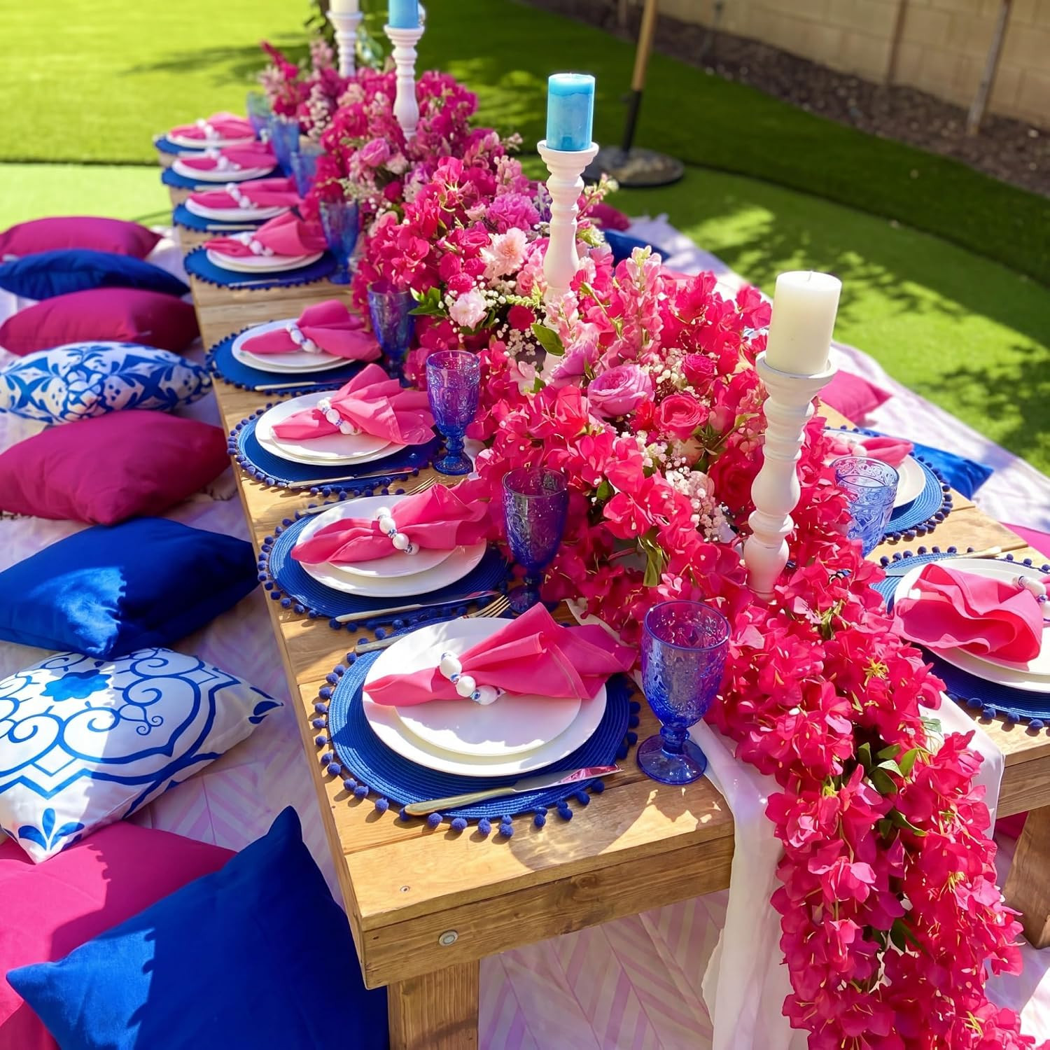 4 Pcs 5.9 Ft Bougainvillea Artificial Flower Garland Faux Bougainvillea Wreaths