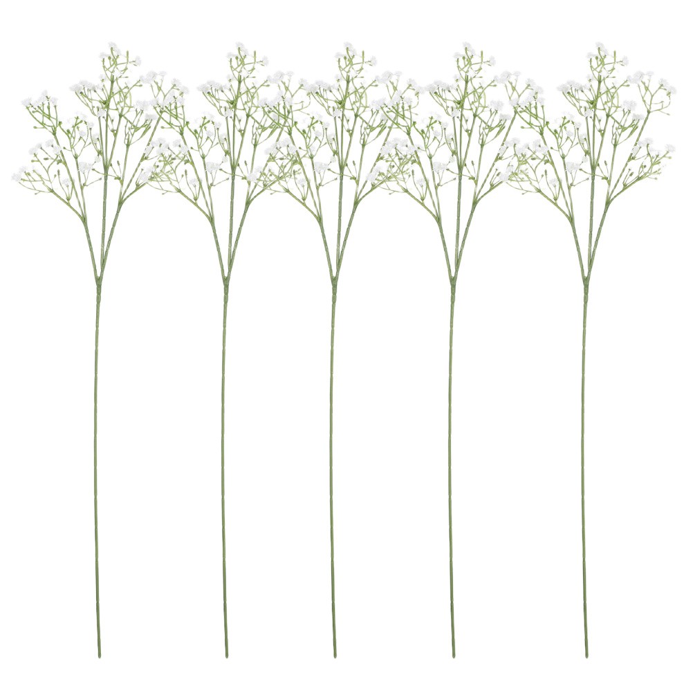 5 Pcs False Baby’s Breath Mini Artificial Flowers Small Silk Ornaments