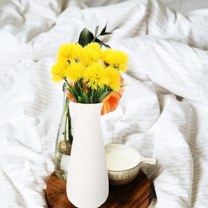 12pcs Lifelike Artificial Dandelion Flowers Simulation Decor for Home Wedding…