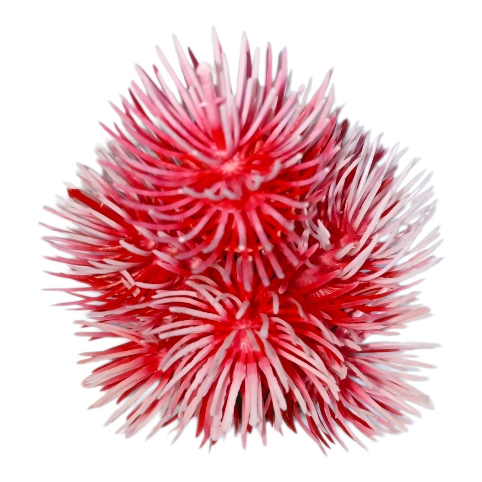 Artificial Pink Orange Red Decorative Plant in White Pot Home Office Decor