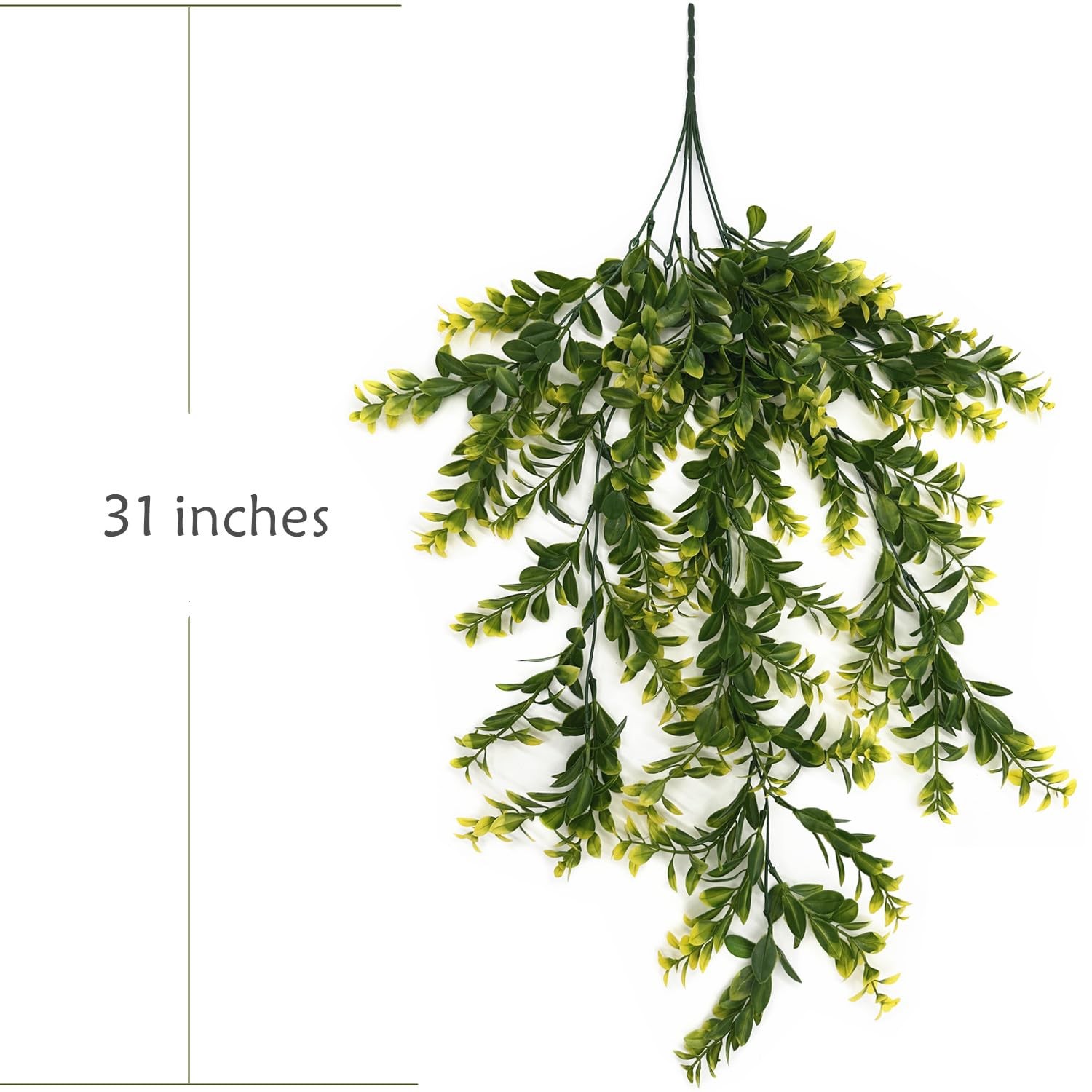 Artificial Hanging Plants, Fake Vines Decoration Plastic Leaves Faux Ivy Foli…
