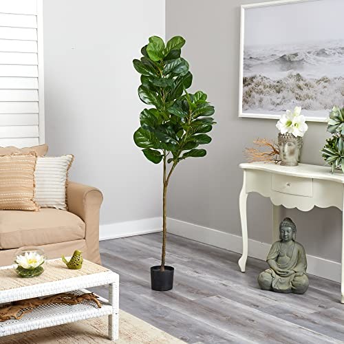 NEARLY NATURAL 5.5FT. FIDDLE LEAF FIG ARTIFICIAL TREE T2103-MB – Scratch & Dent
