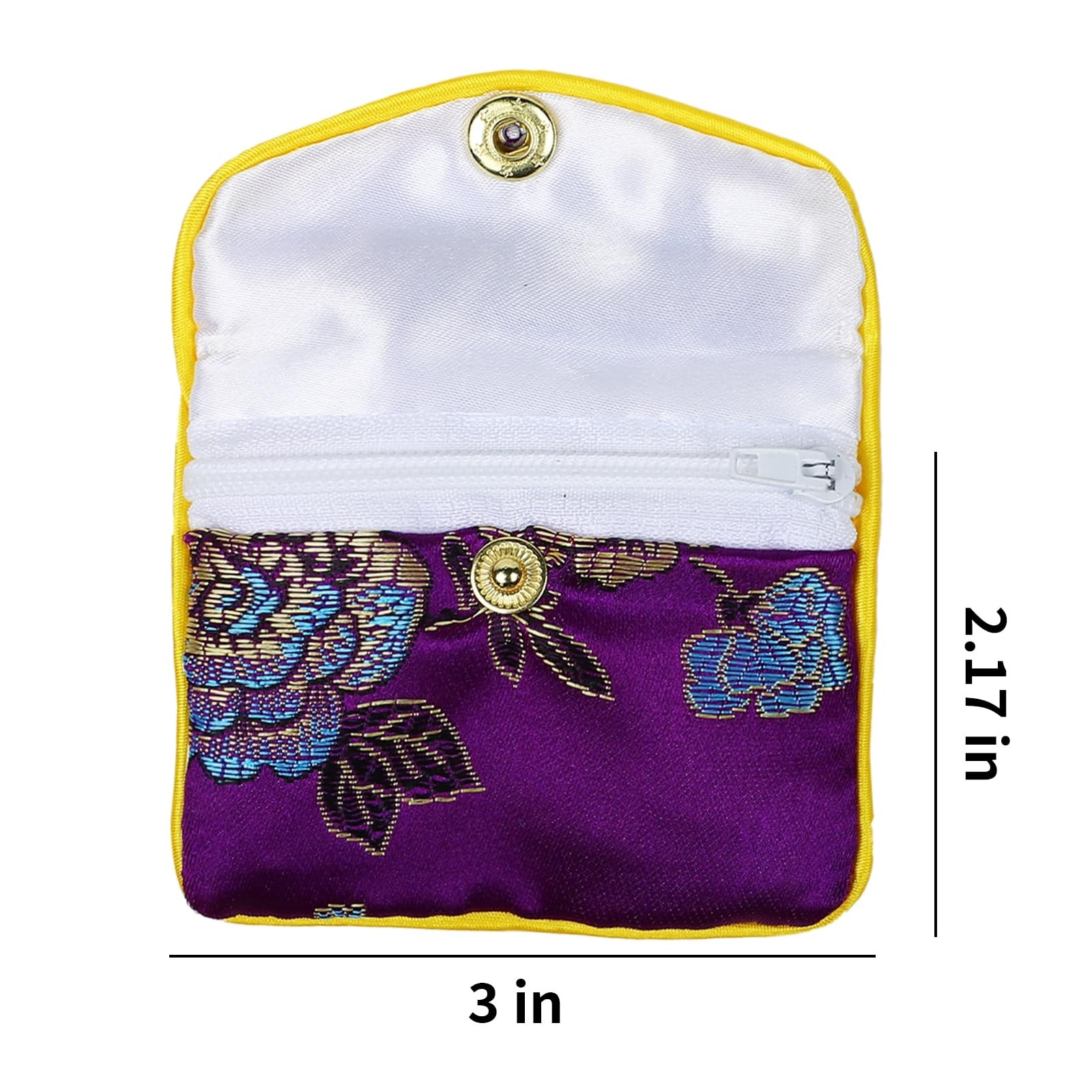 MorTime Jewellery Jewelry Silk Purse Pouch Gift Small, [Multiple Colors]