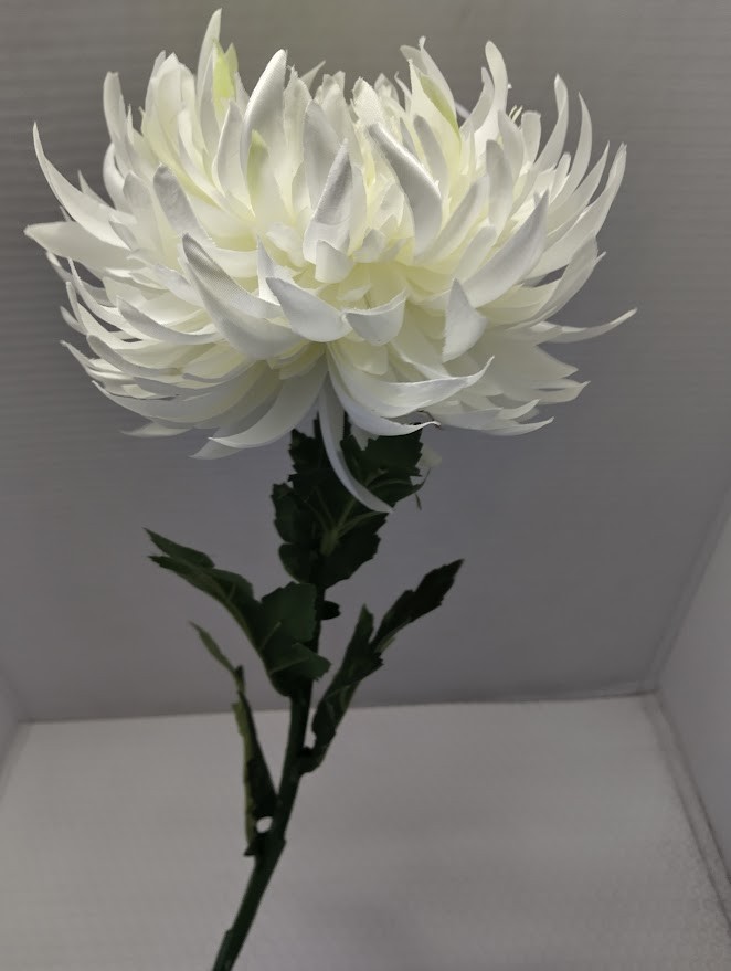 Artificial natural feel chrysanthemum stems WHITE