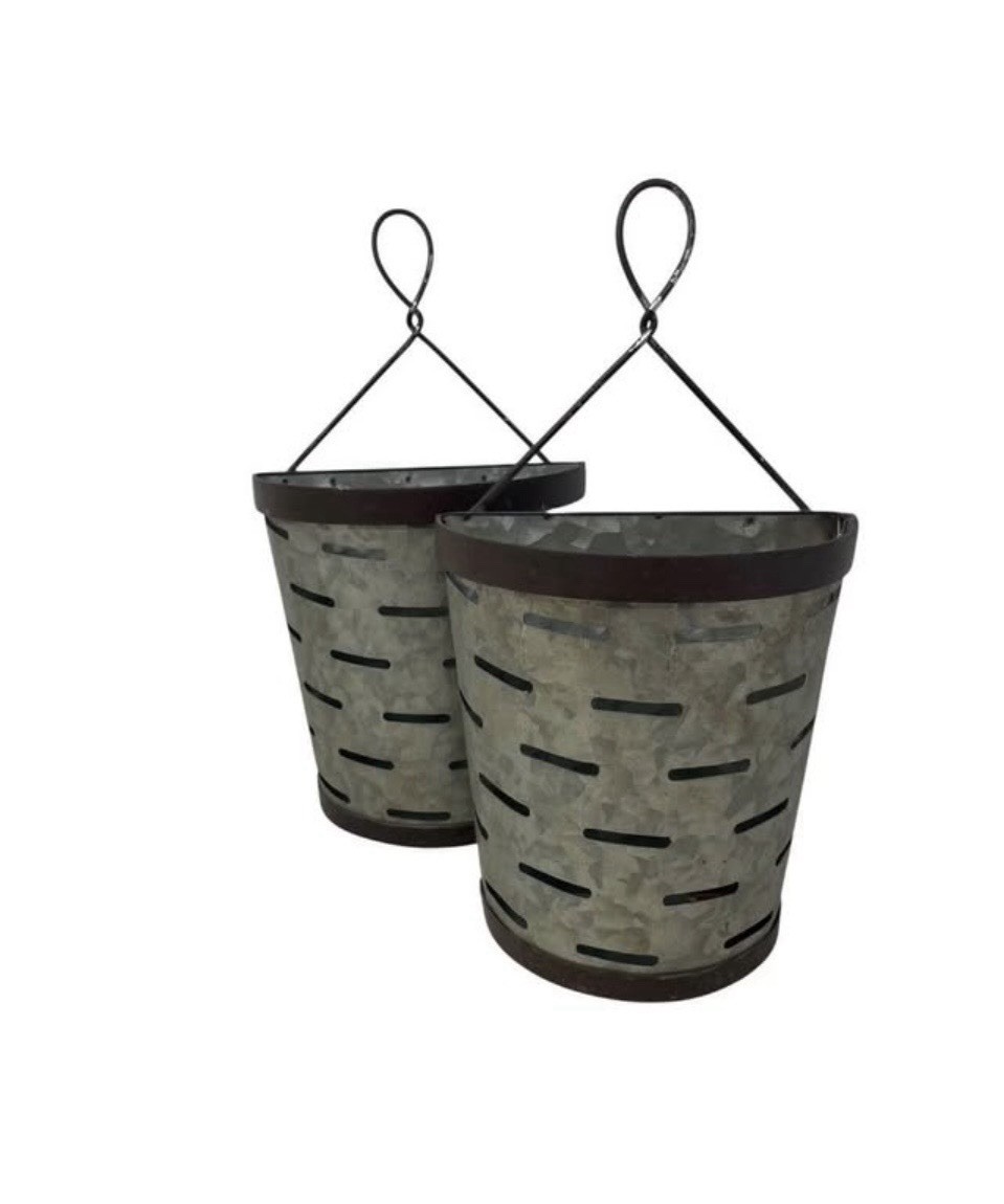 Retro Pair Industrial Farm Home Decor Wall Hanging Artificial Planter