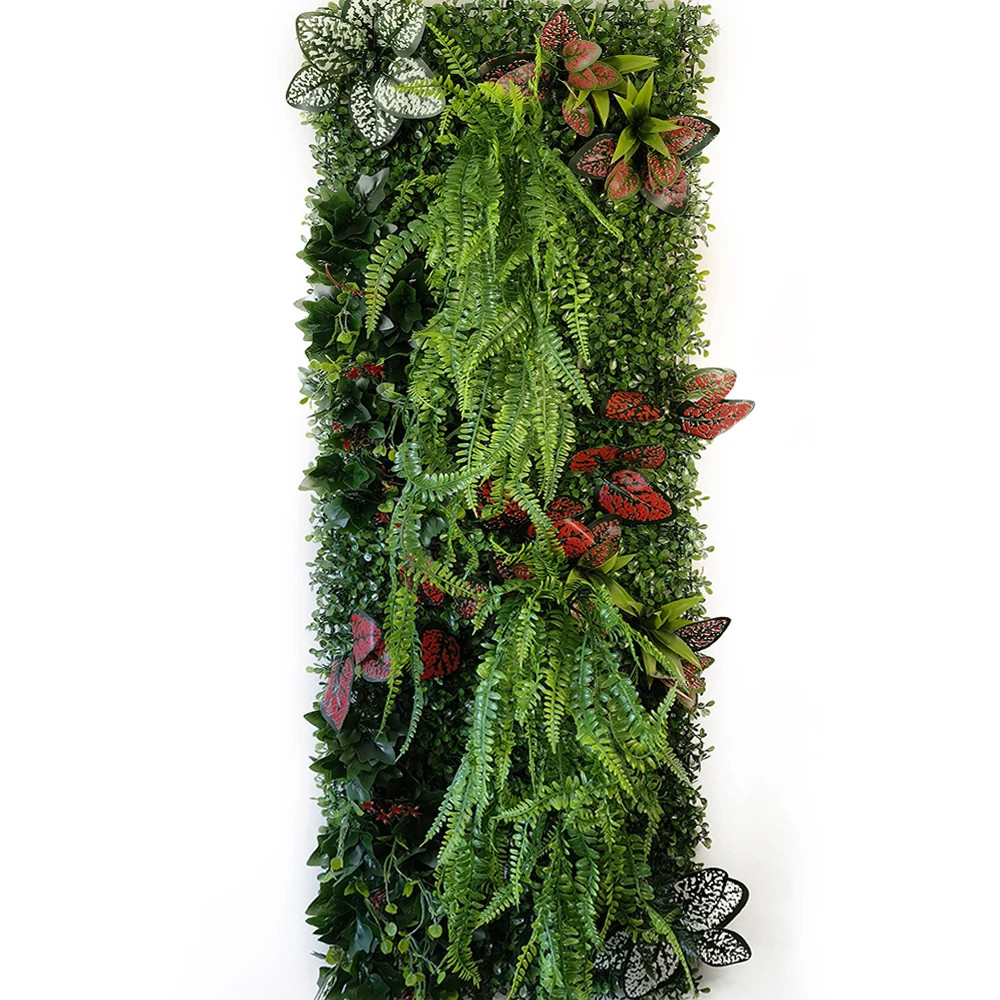 40x120cm Artificial Plant Wall Chlorophytum Grass Garden Wedding Decor Panel