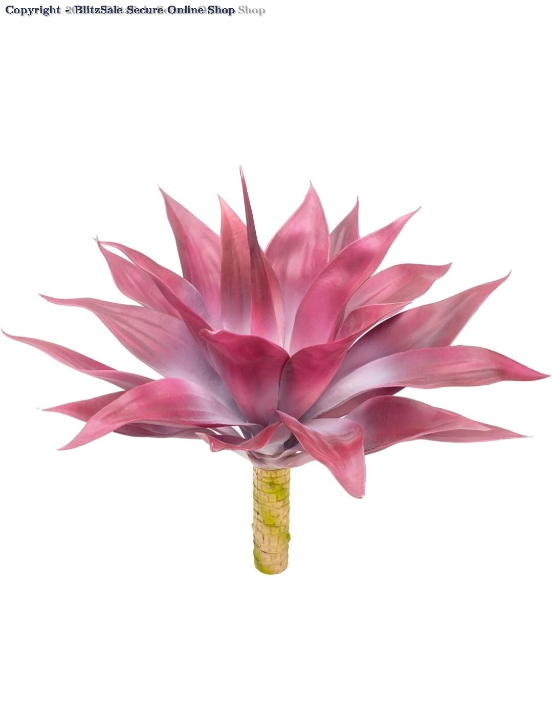 Fall Artificial Agave Fake Plant, Red-White Fake Agave Plant 22 inch