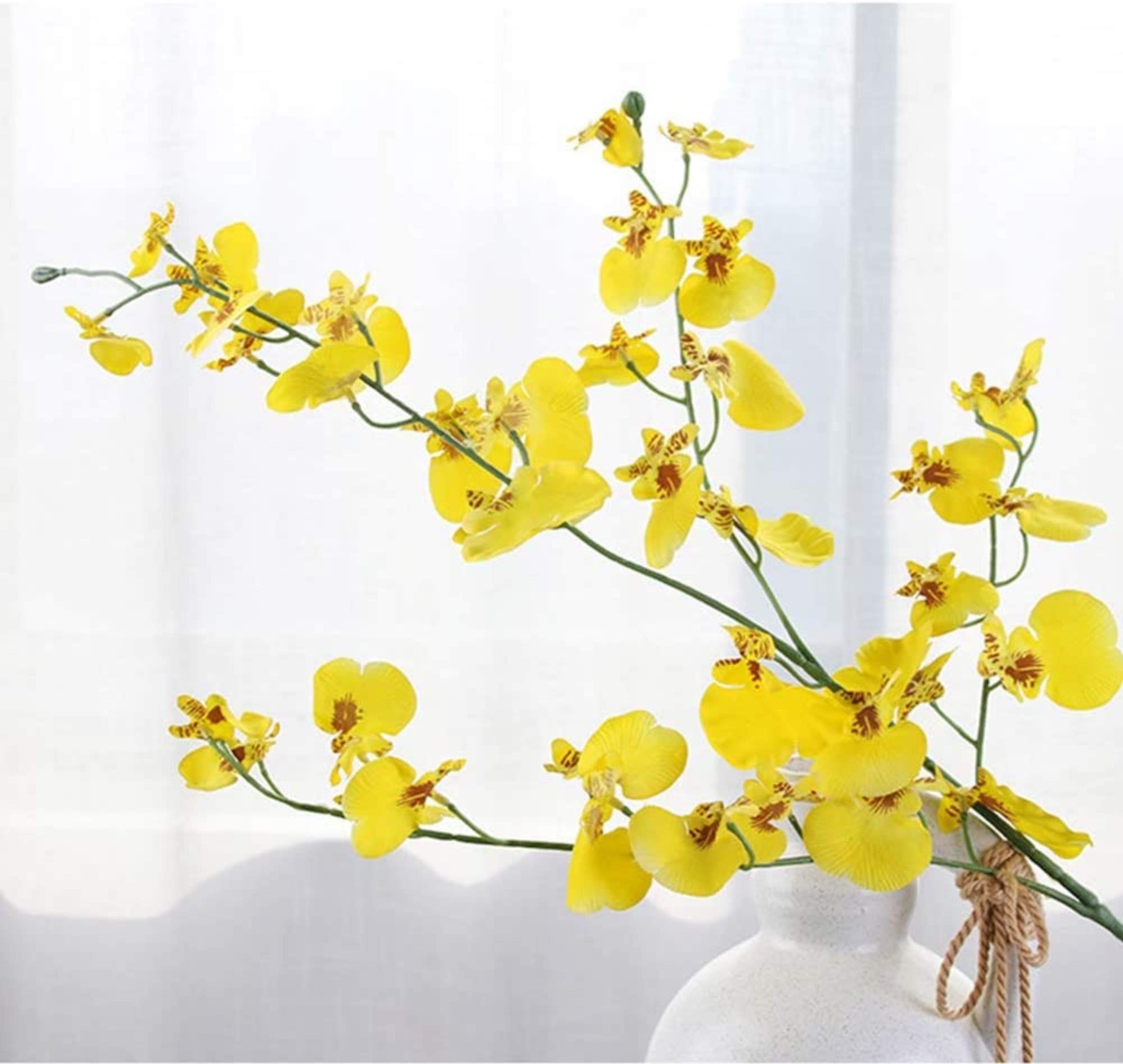 12pcs 37″ Artificial Dancing Lady Orchids Flowers Silk Tall Floral Stems