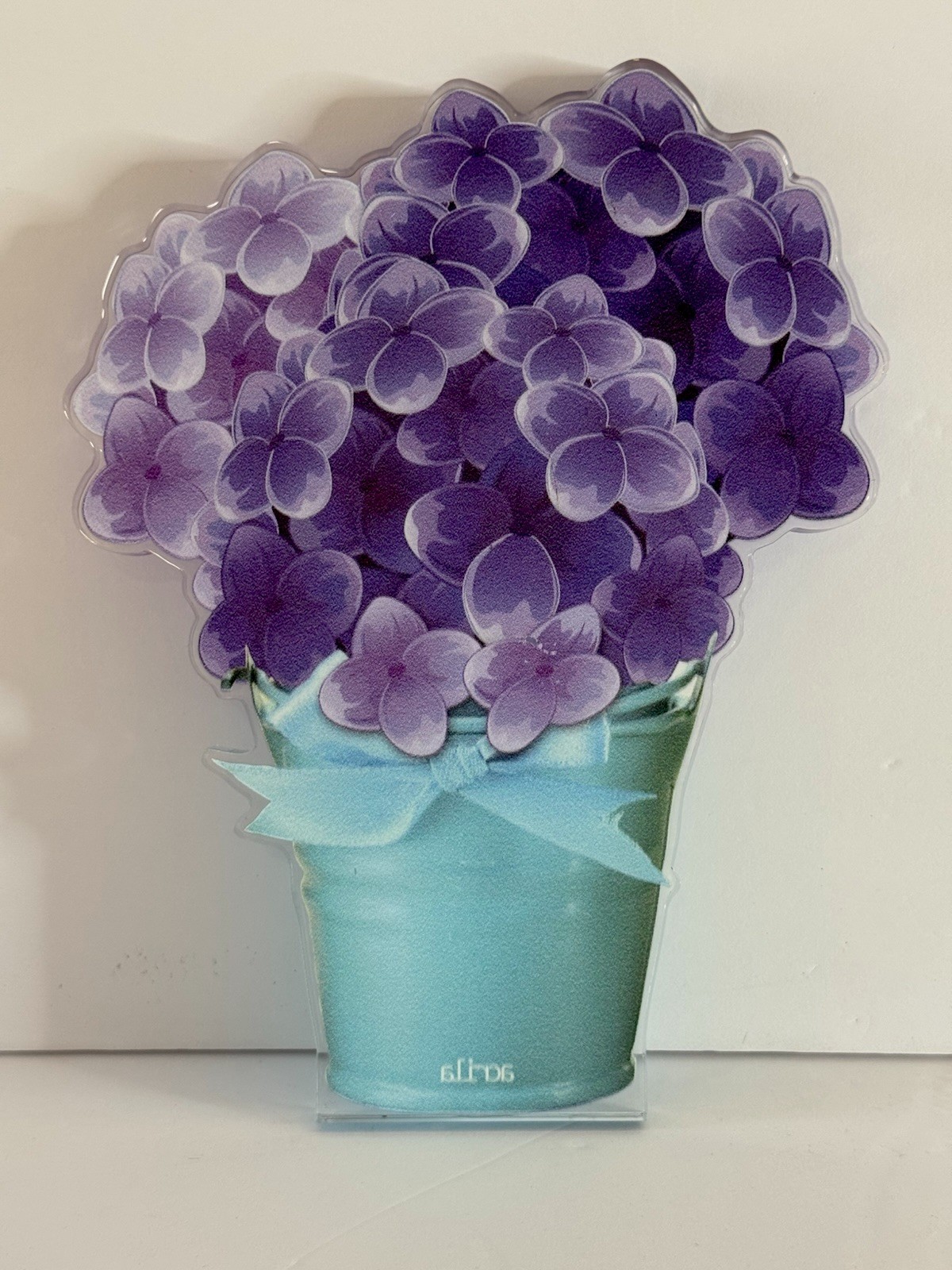 Purple Hydrangea Acrylic Flower Bouquet by Acrila 10×8 Solid Floral Art Cut Out