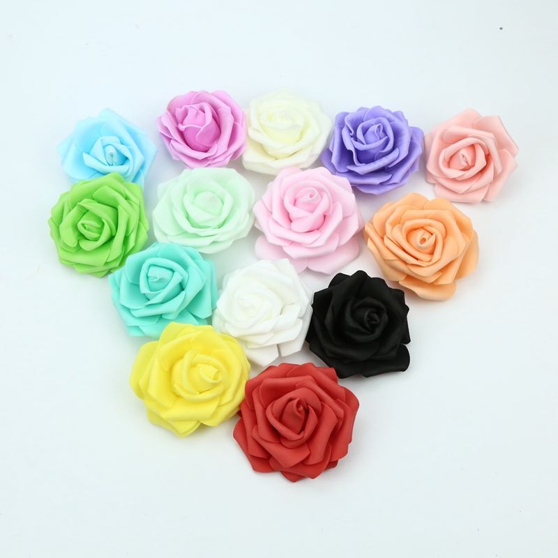 7CM Artificial Foam Roses Flower Home Wedding Decoration Garden Accessories DIY