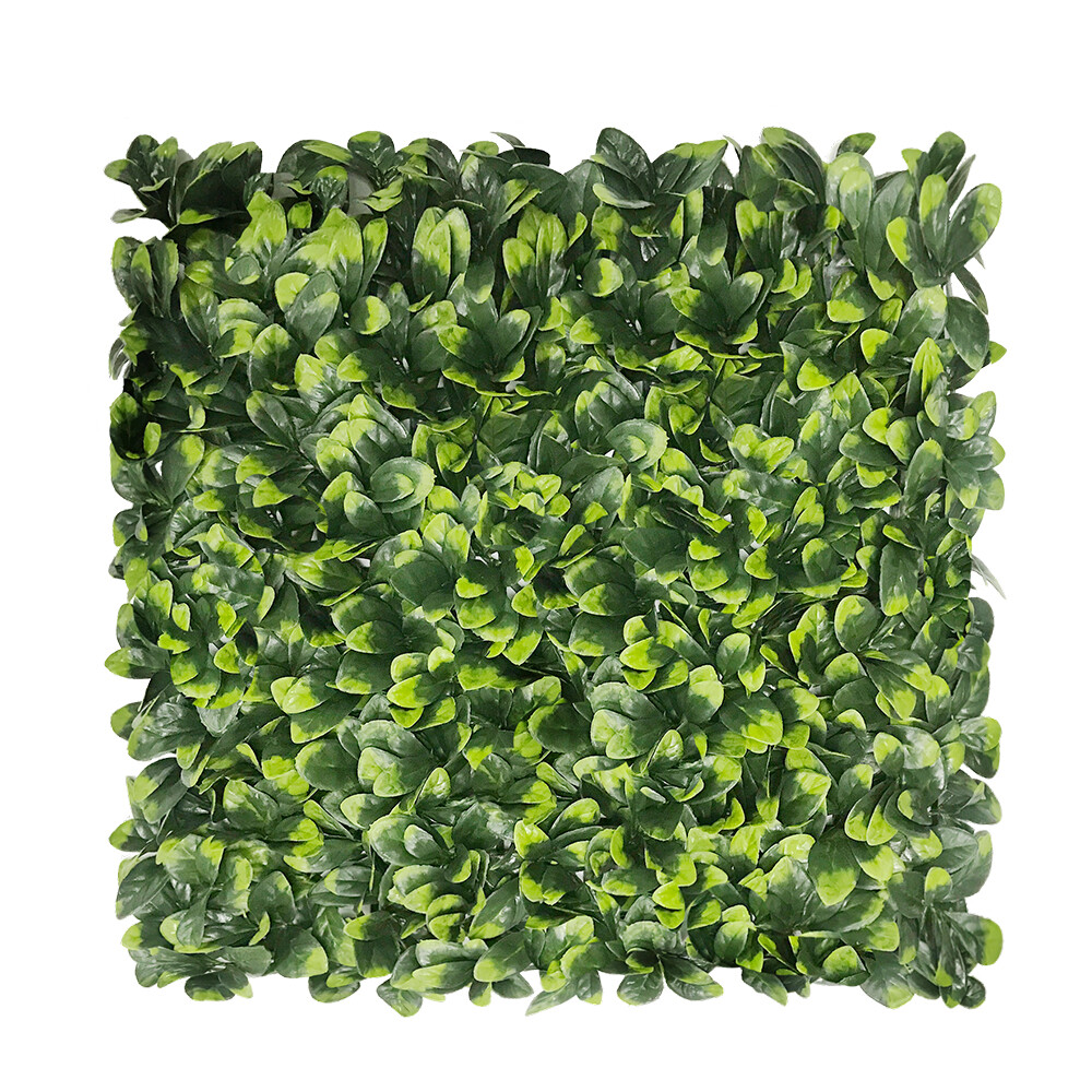 20”x20″ Artificial Ficus Leaf Mat Wall Hedge Decor Privacy Fence Panel Grass