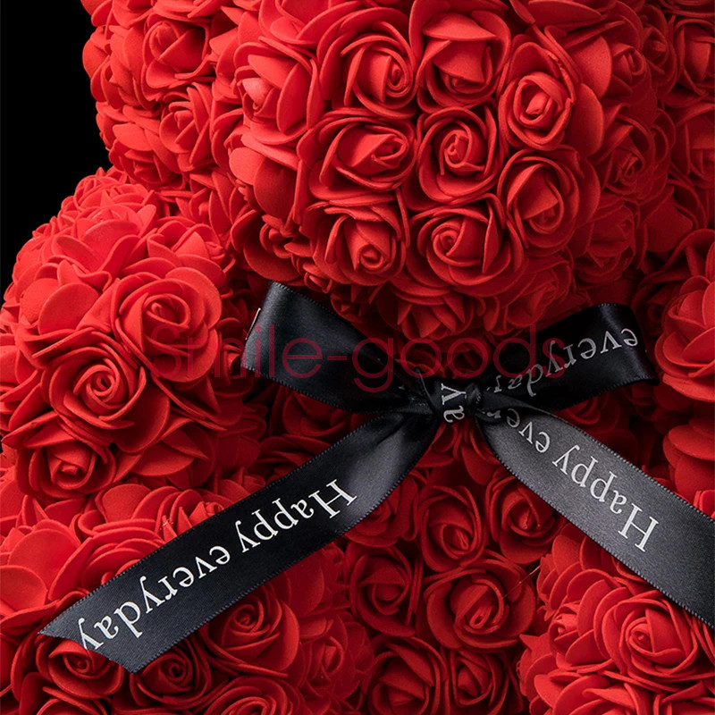LED Teddy Rose Bear in Box Valentine Gift for Her Wedding Anniversary Birthday
