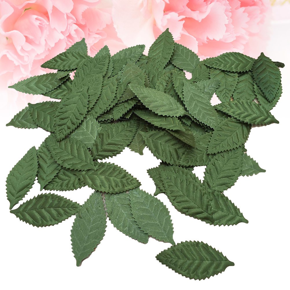 100 Pcs Fabric Artificial Silk Leaf DIY Garland for Wedding Party Decoration