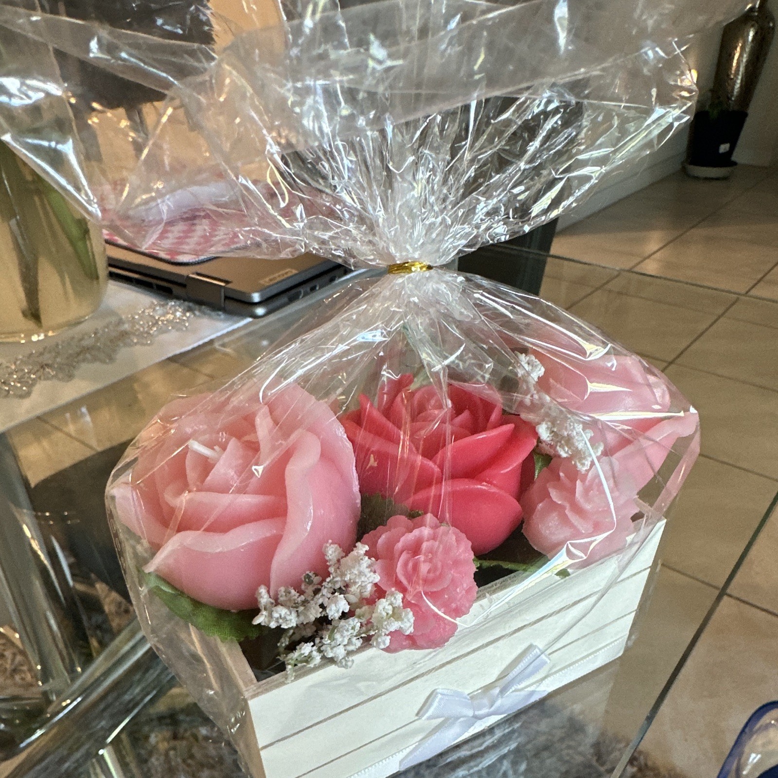 Organic candles bouquets (variety of colors and scents) for any occasion.