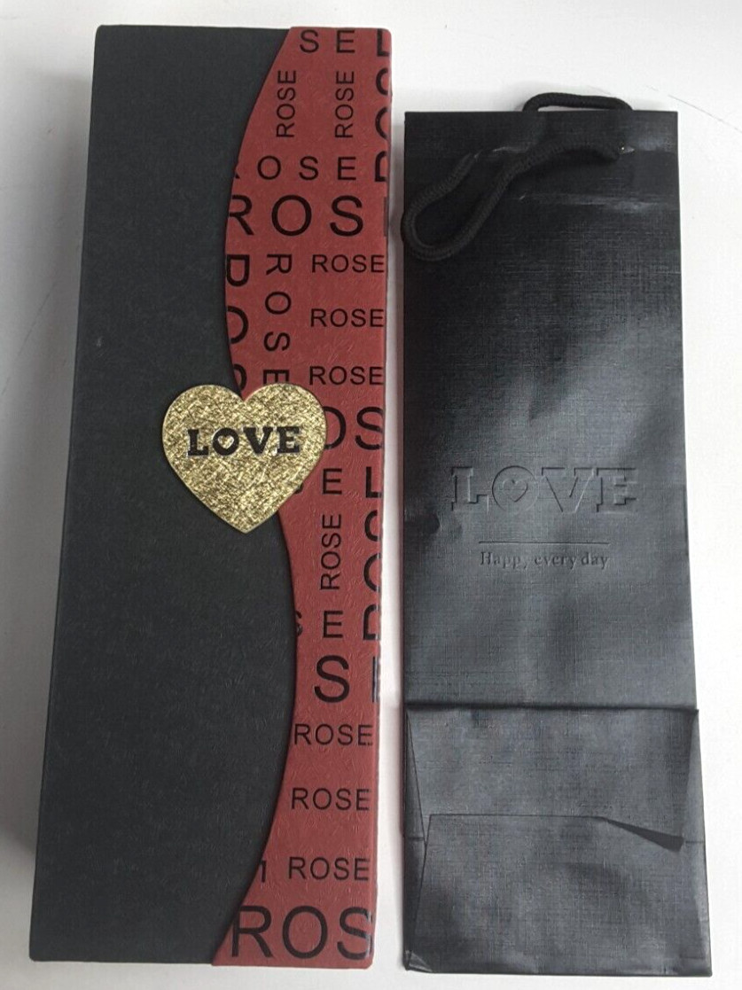 DuraRose 24k Gold Foil Rose With Love Card for Valentine’s Gift, Anniversary