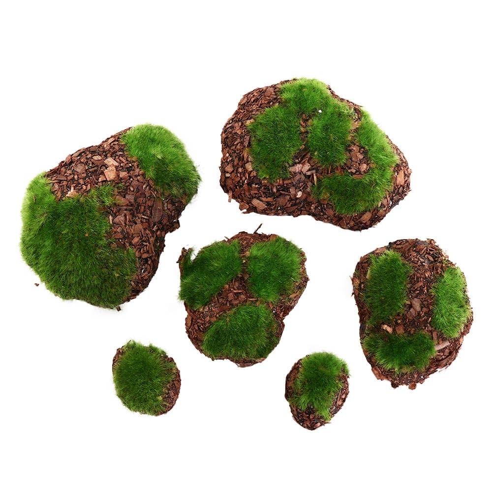 12PCS Artificial Rock for Moss Miniature Micro Landscap Home Garden Decoratio…