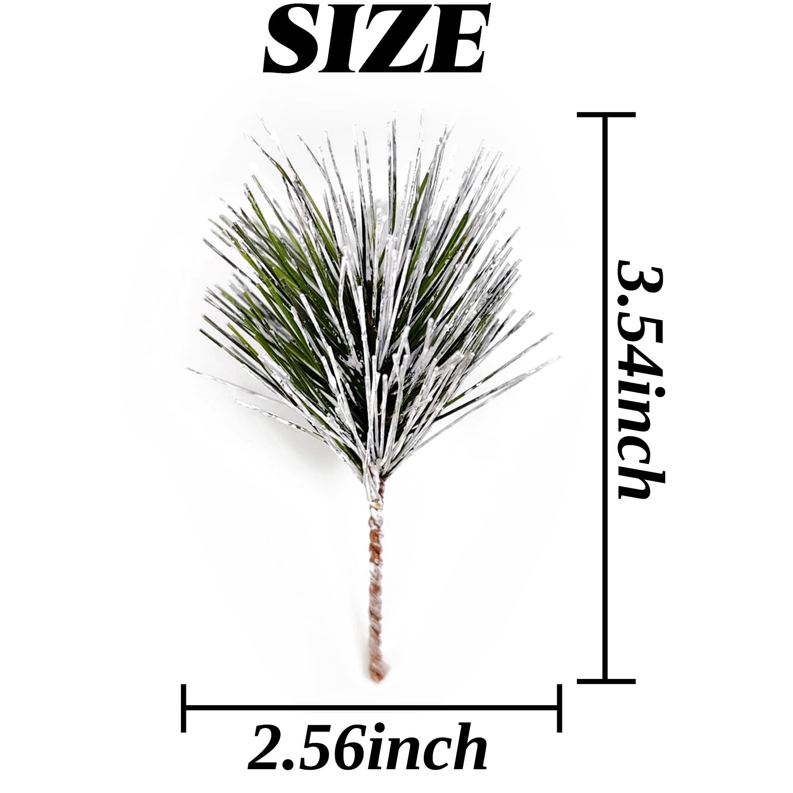 35PCS Artificial Green Pine Needles Branches, Small Pine Twigs Stems Picks, F…