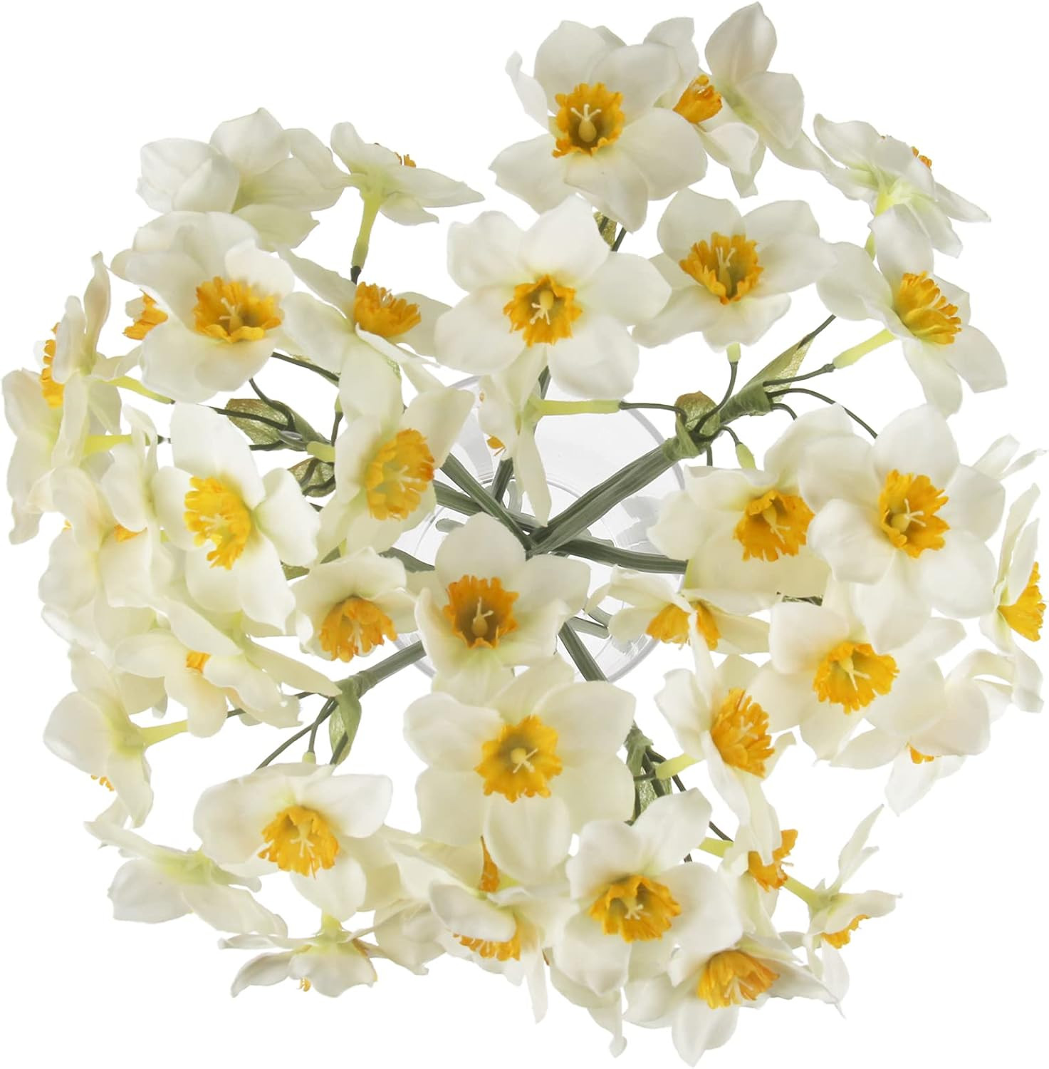 Artificial Daffodil Flowers 15.8 Inches Narcissus Spring Flower Fake Silk Flower