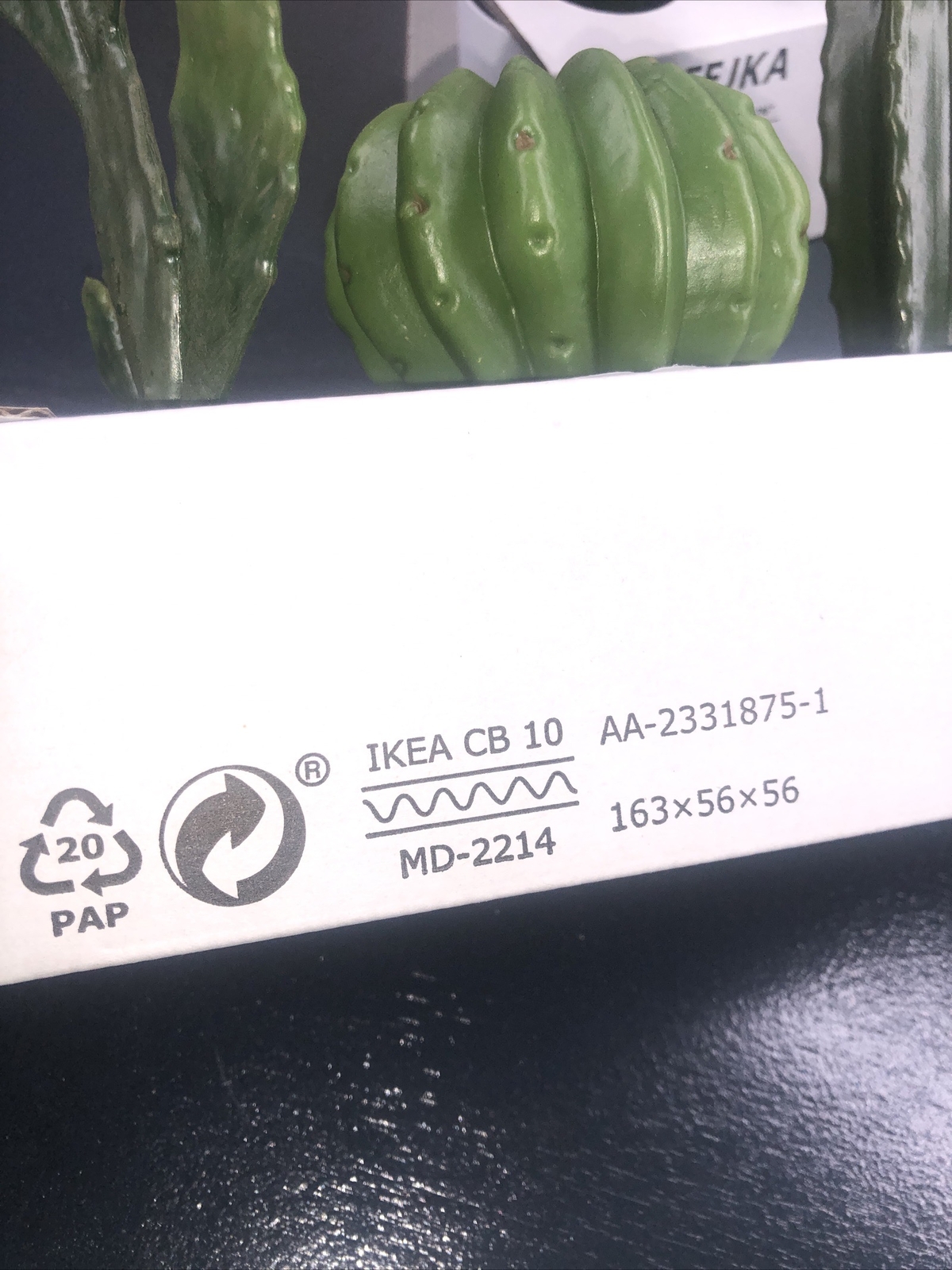 2 Sets Ikea Fejka Miniature Artificial Cactus Plants x 3 Cacti Per Set