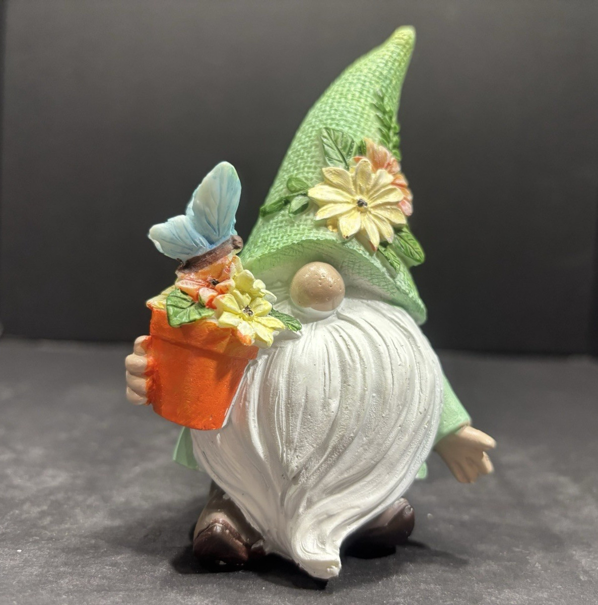 Nome Green Floral Ceramic Home Decor All Occasions Multicolor EC 6″Hx3.75″Lx3″W