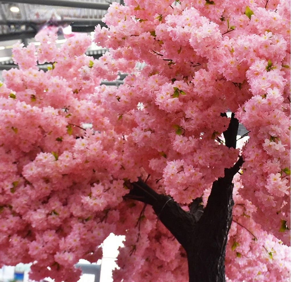 1/2/3pcs Artificial Cherry Blossom Flower For Wedding / Home / Office Decor NEW