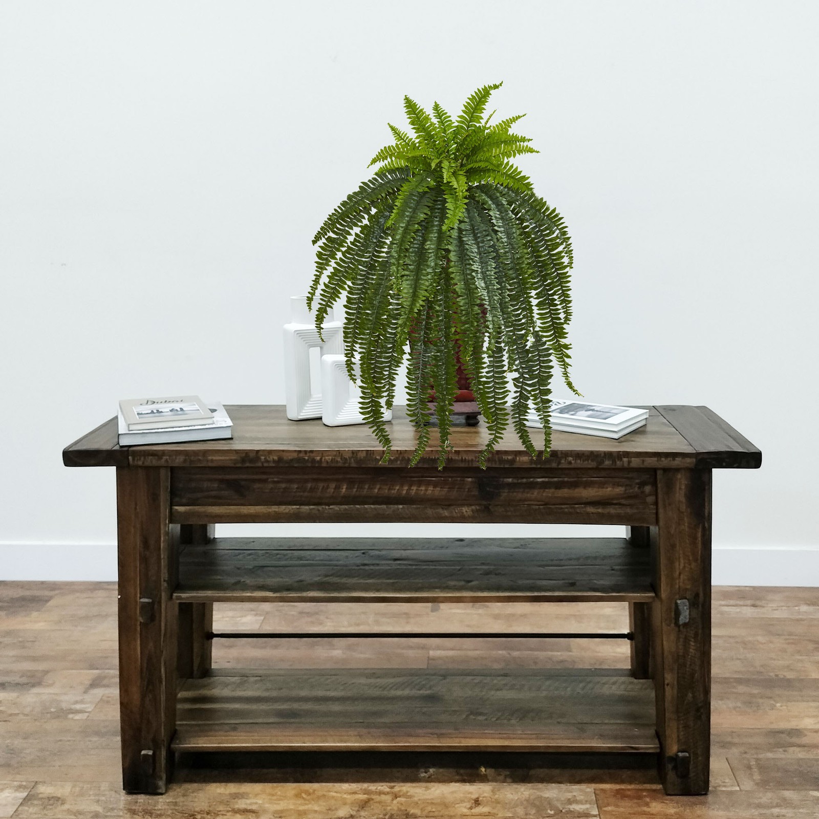 Nearly Natural 46″ Boston Fern Artificial Plant with Rich Fronds in Green