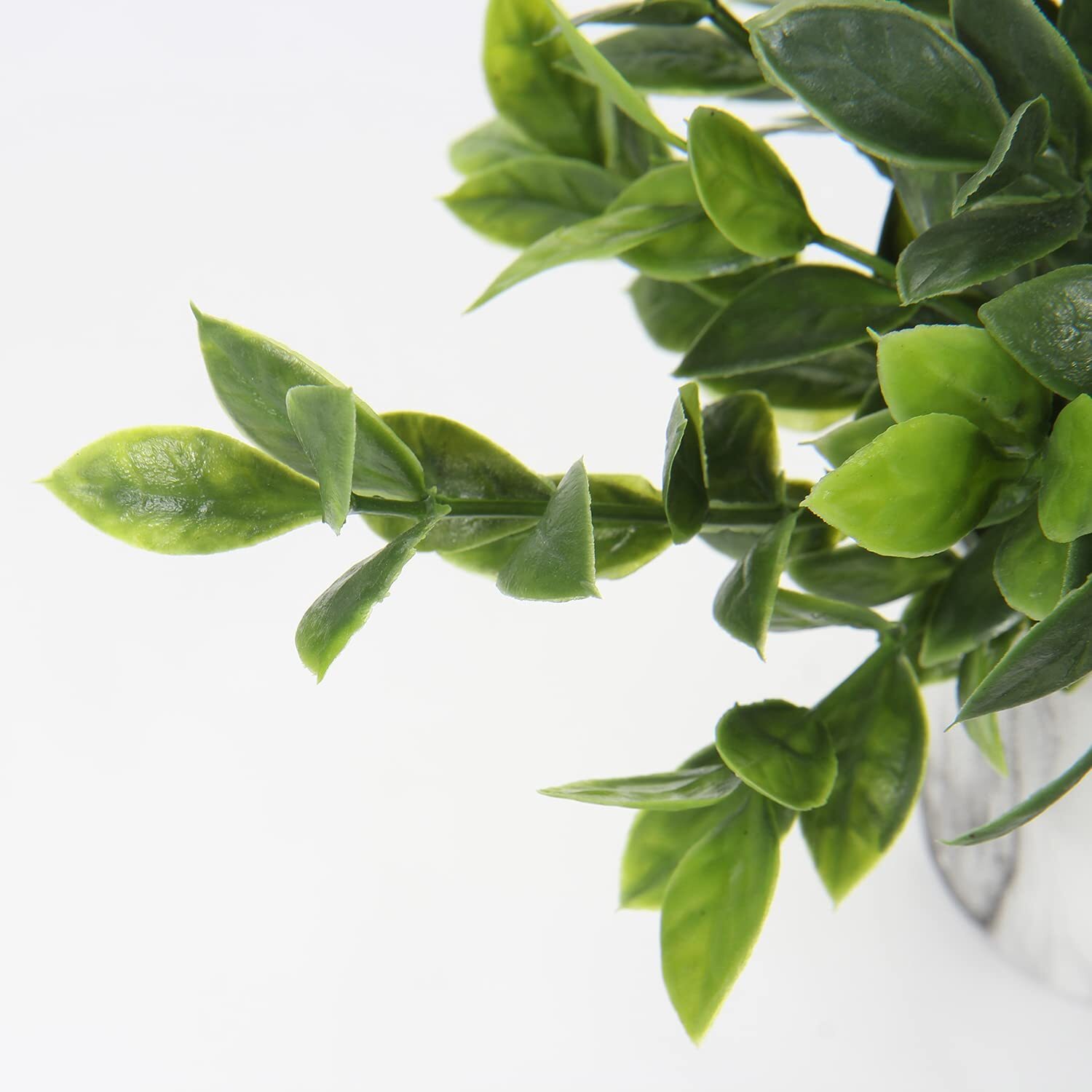 Faux Plants Indoor Artificial Mini Potted Plants Plastic Green Plant Small Fa…