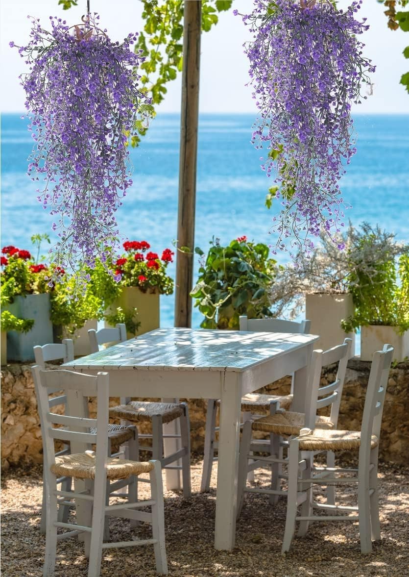 Eco-Friendly 4 PC Faux Hanging Ferns – Maintenance-Free Décor for Every Season