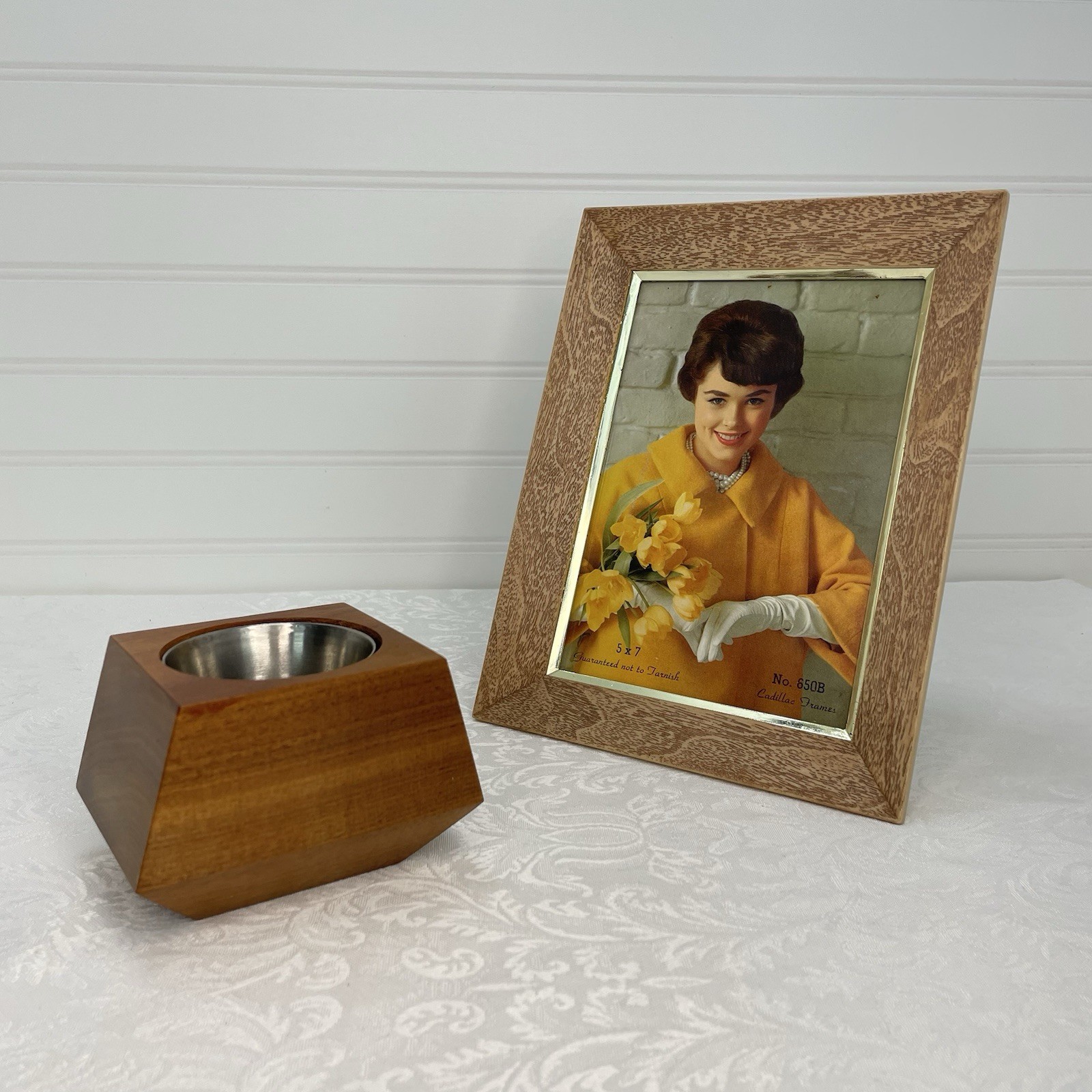 Revolution Design House Box Car Planter Walnut w/ Stainless Steel Planter Insert