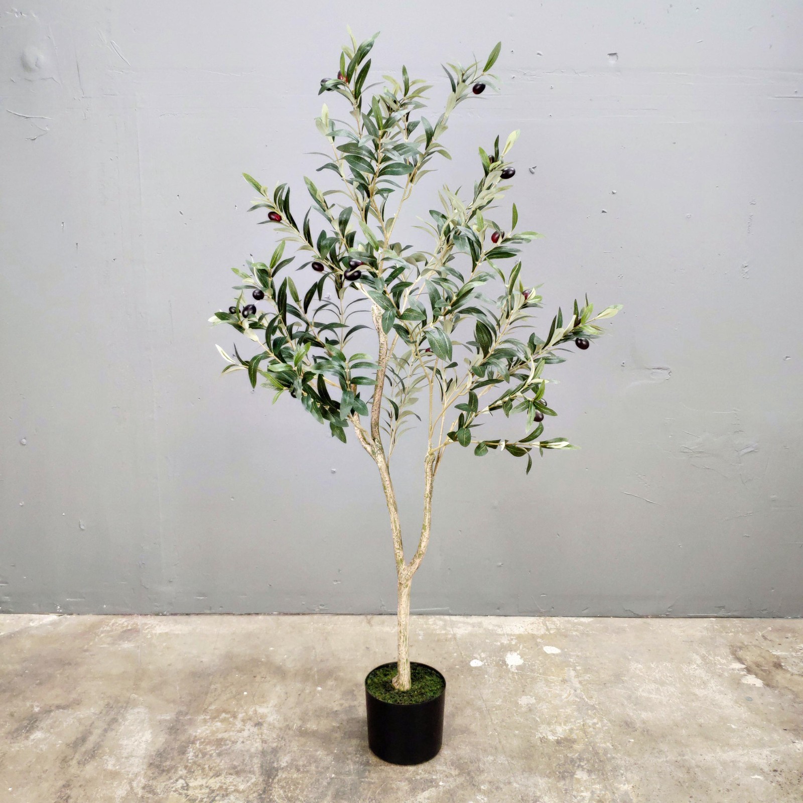 Artificial Olive Tree Faux Silk Indoor Decor Plant 4ft or 6ft