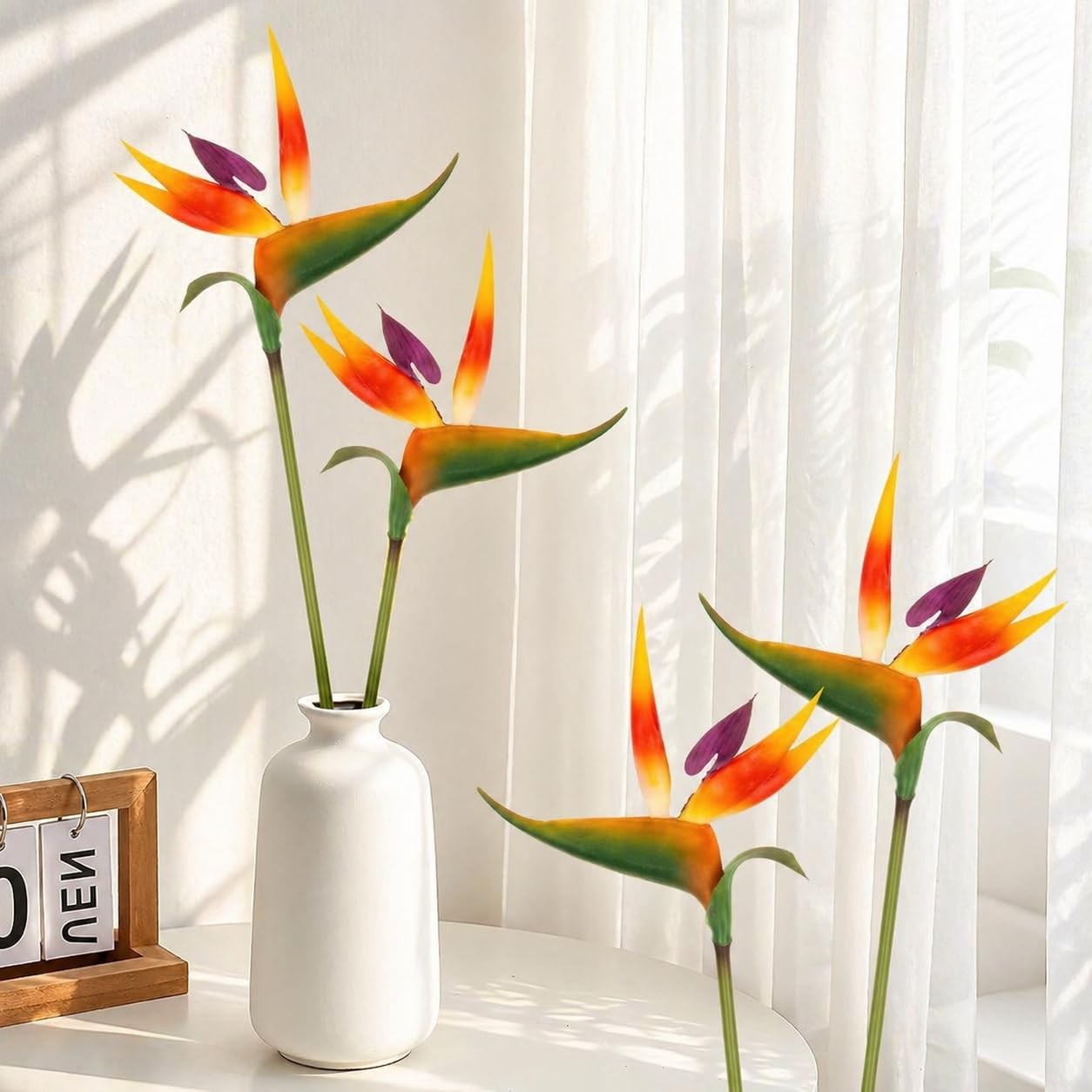 Bird of Paradise Artificial Plant – 2PCS 24″ UV Resistant Artificial Outdoor Pla