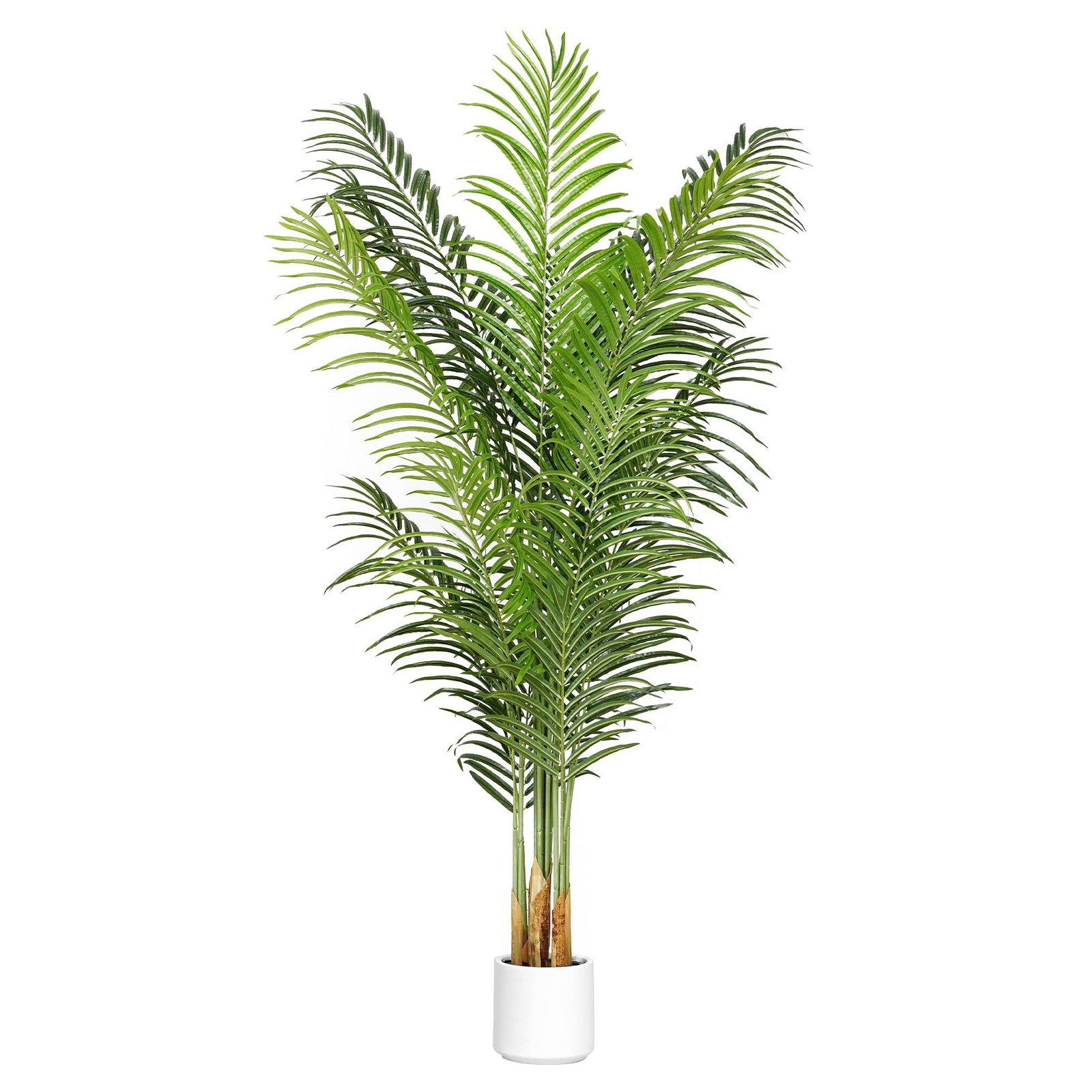 ProDeco Artificial Palm Tree 6Ft Faux Silk Green Realistic 5ft 11in,