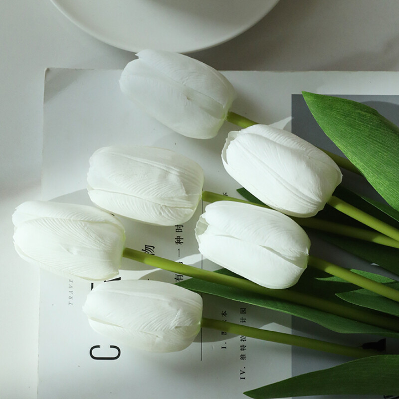 6/12pcs Tulip Artificial Flowers DIY False flowers Ornaments Flower Arrangement