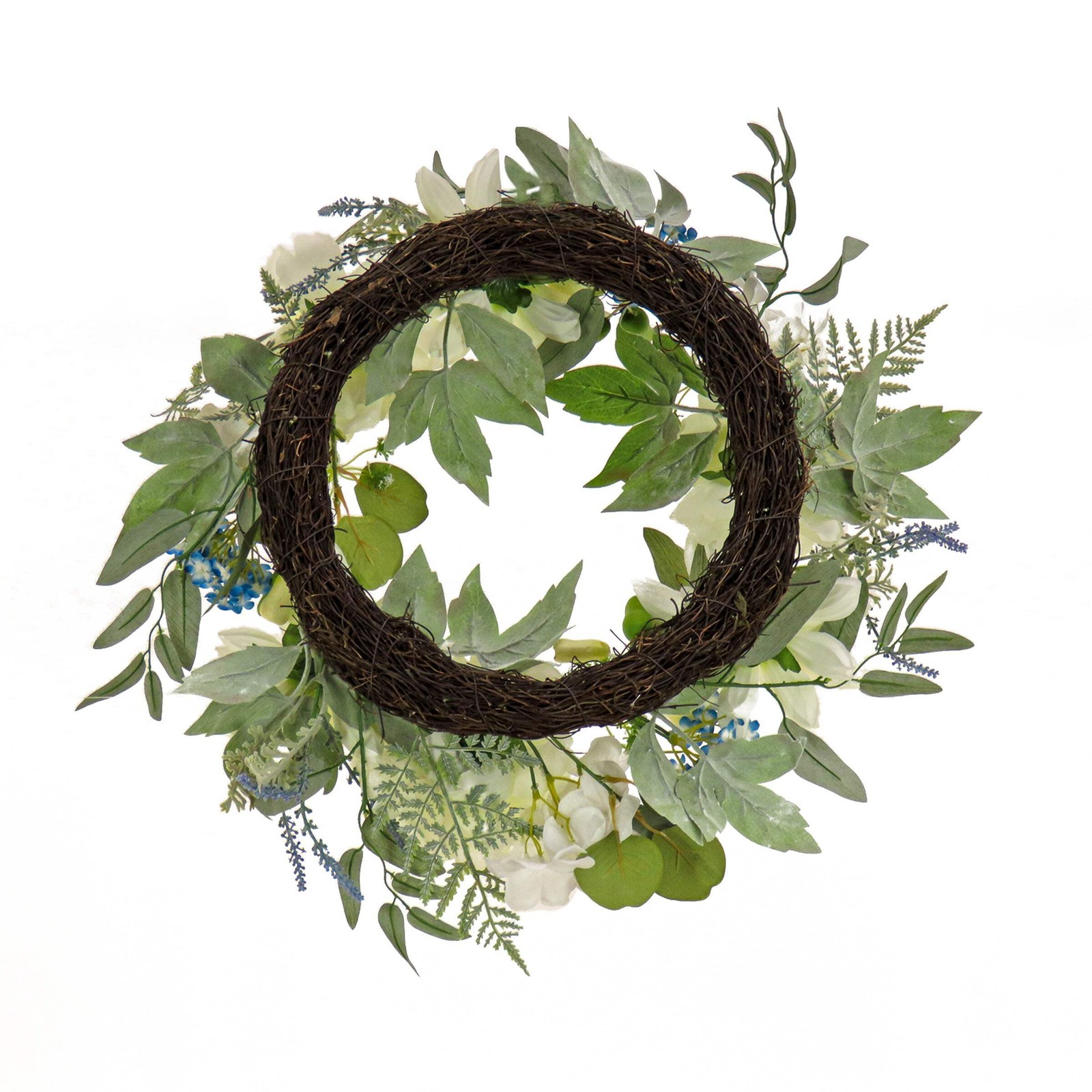 24 in. Spring Wreath with Dahlia, Peony, and Hydrangea Blooms