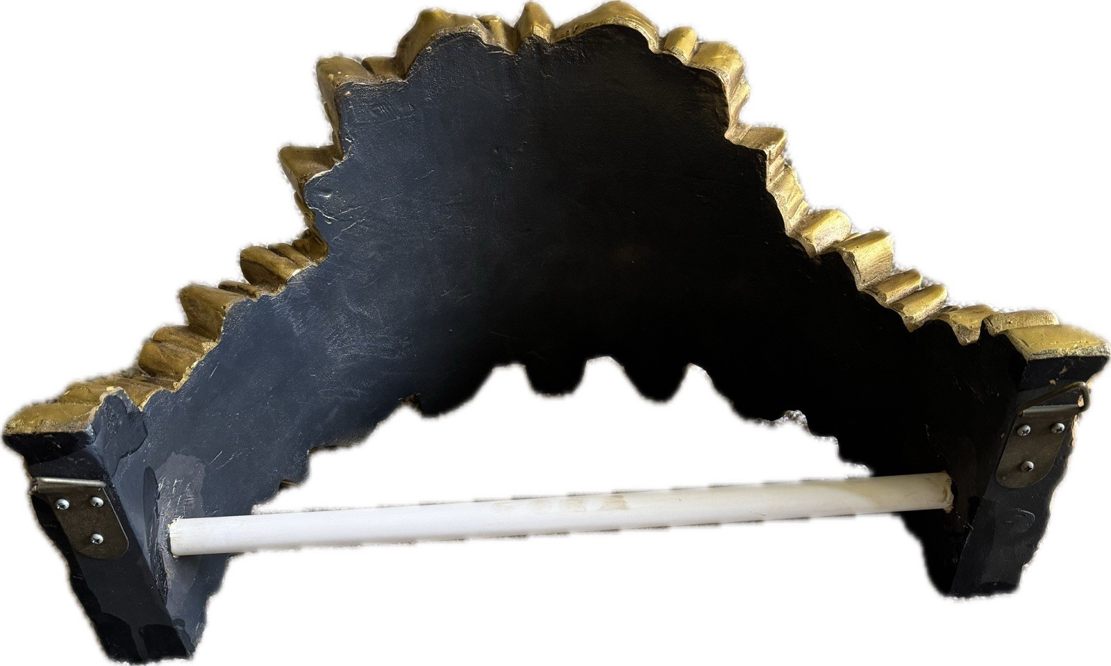 Vintage Gold Floral Canopy Crown | Ornate Roses Teester Wall Decor