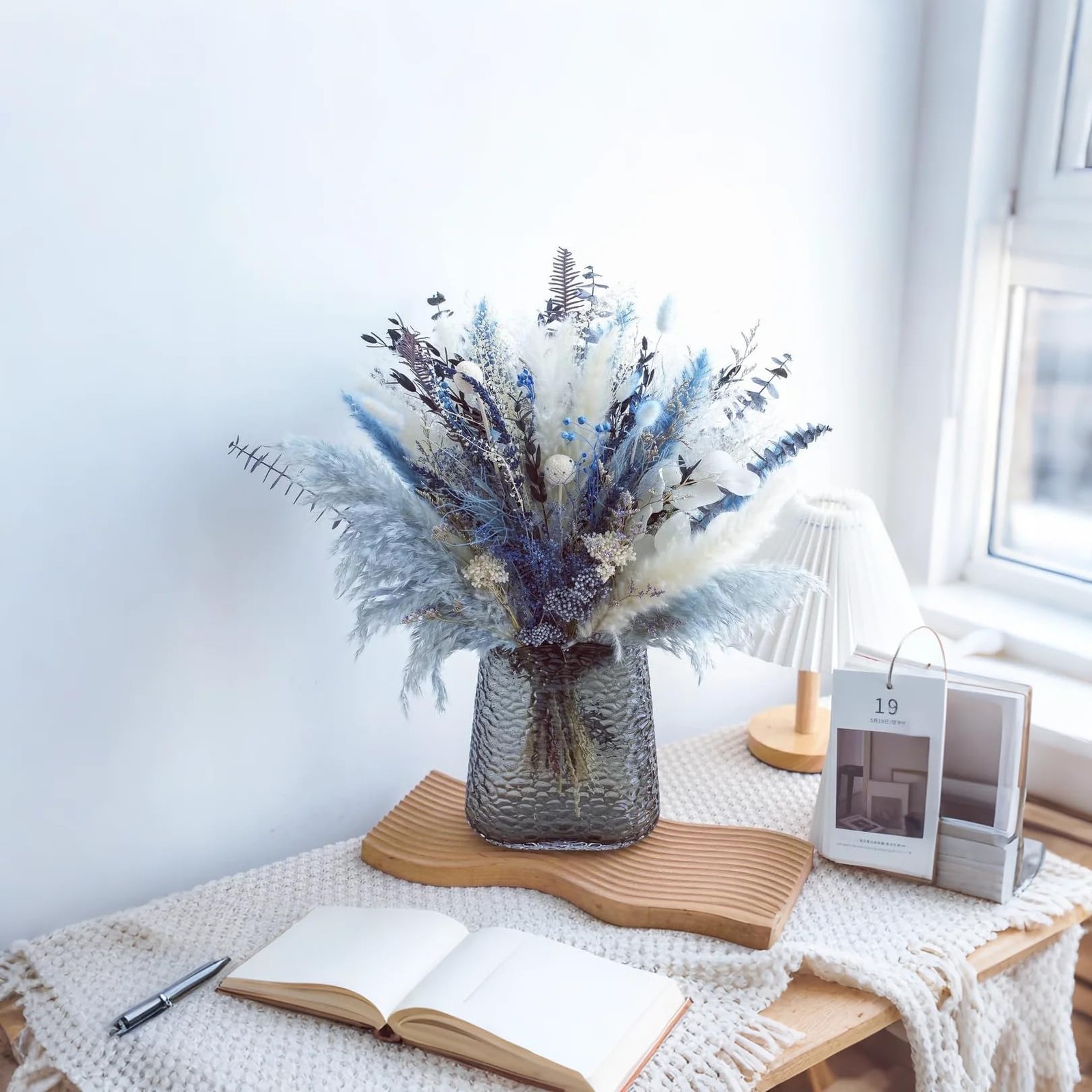 Natural Dried Pampas Grass Bouquet(No vase),Dried Flowers Pampas Grass Decor …