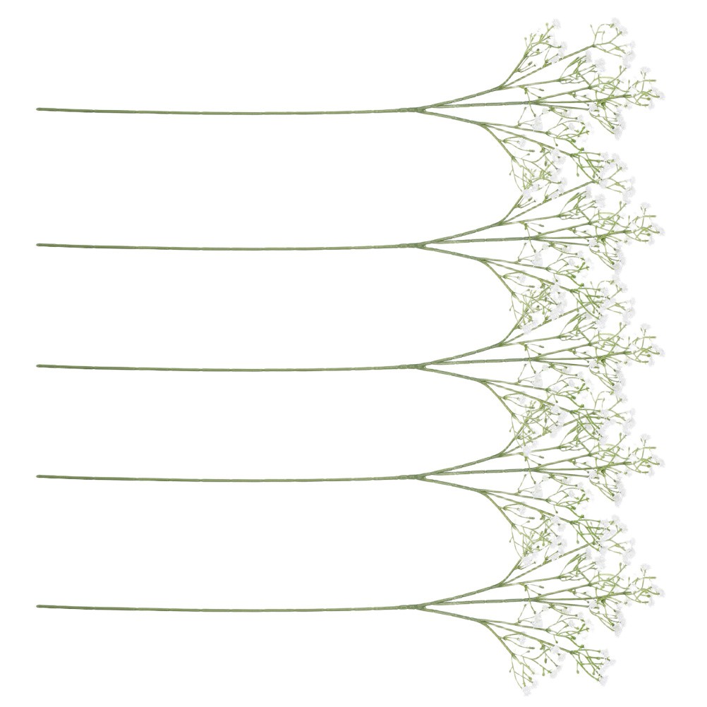 5 Pcs False Baby’s Breath Mini Artificial Flowers Small Silk Ornaments
