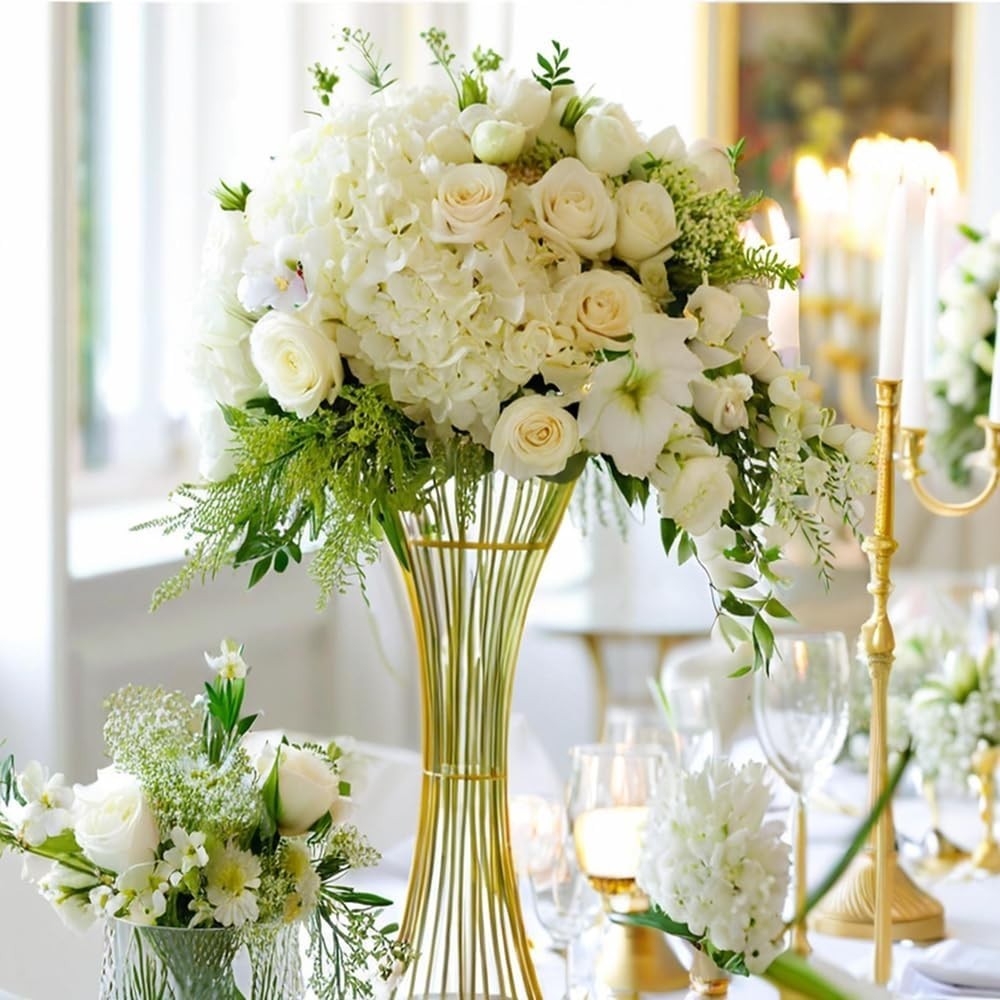 Stunning 12pc White Faux Silk Rose Bouquet – Ideal for Weddings & Parties