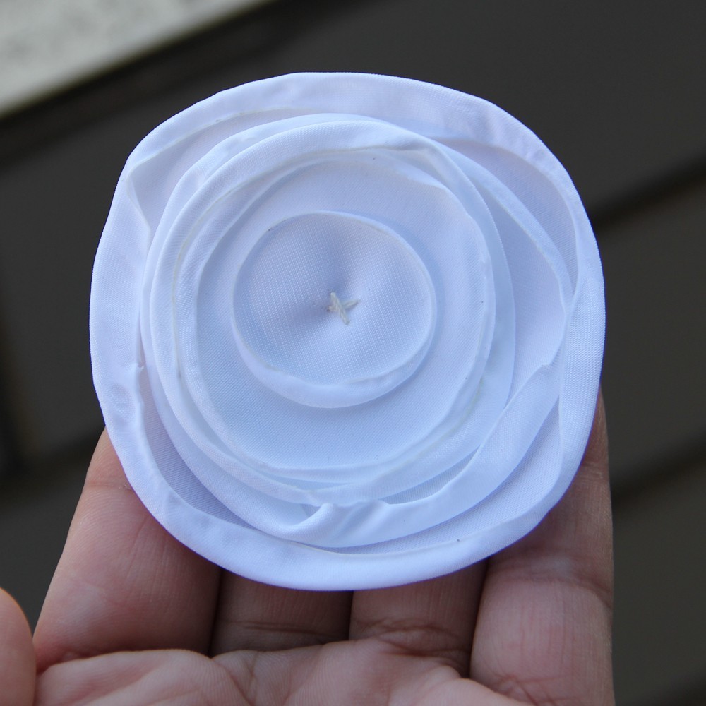 7.5cm Fabric Flower Handmade Cloth Flowers Hand DIY Material Wedding Accessories