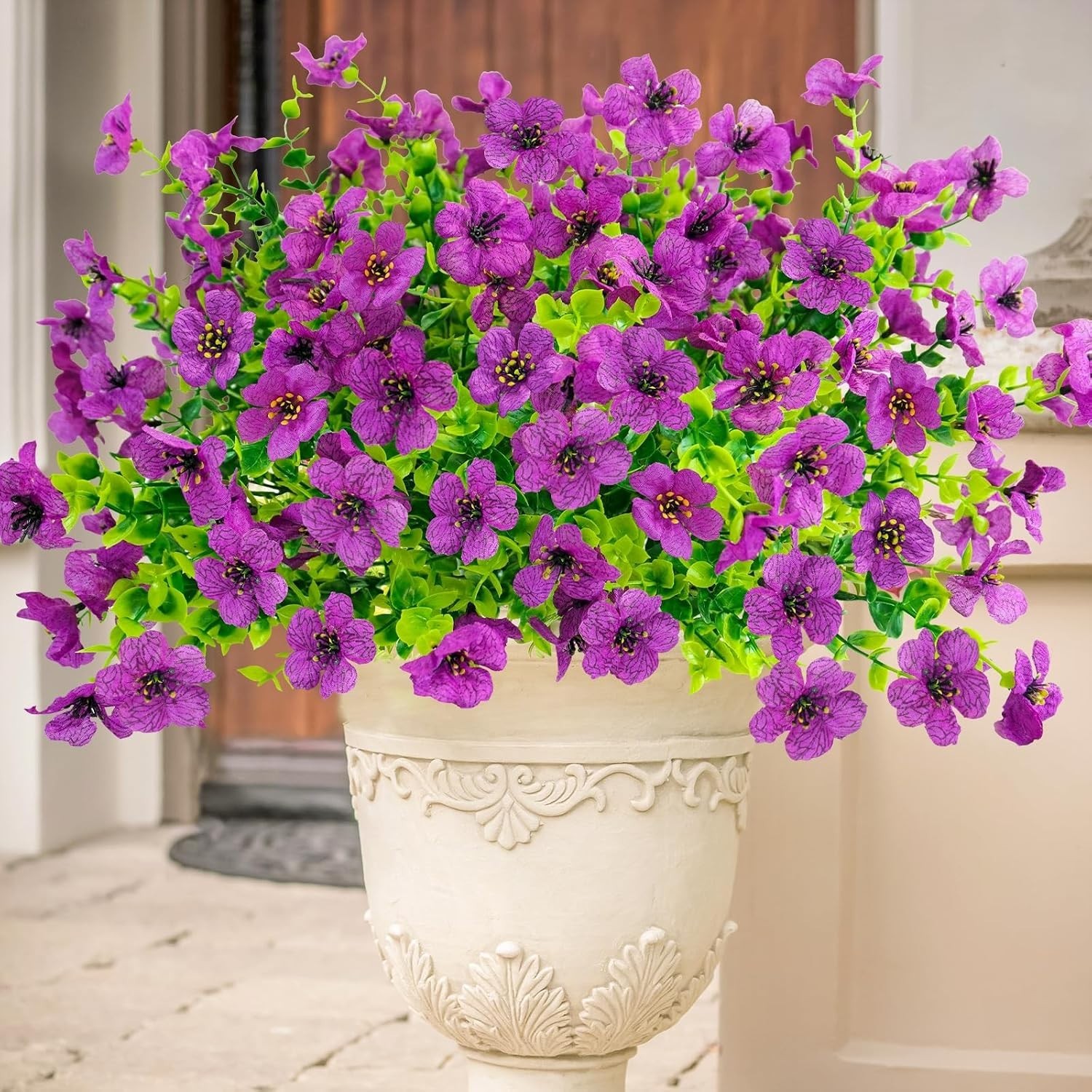 Elegant Faux Purple Daisy Collection – UV & Dust Resistant for Every Occasion